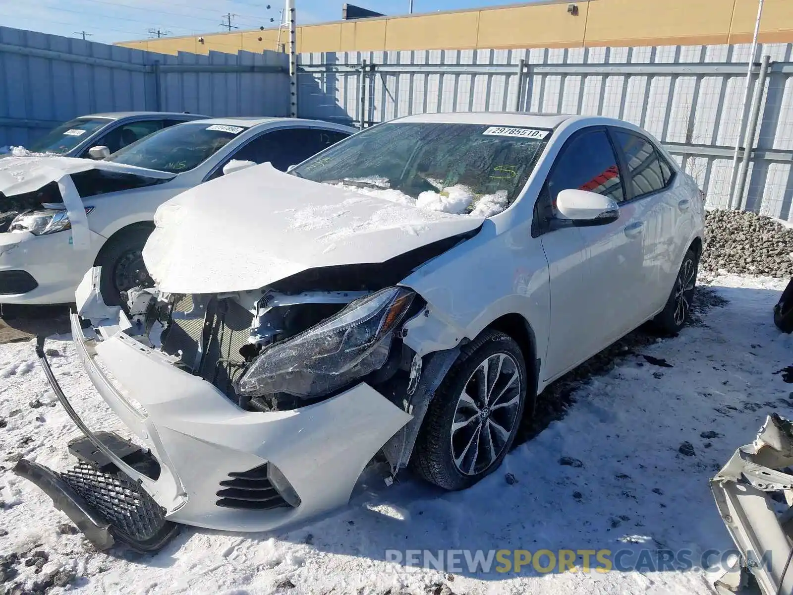 2 Photograph of a damaged car 2T1BURHE5KC160451 TOYOTA COROLLA 2019