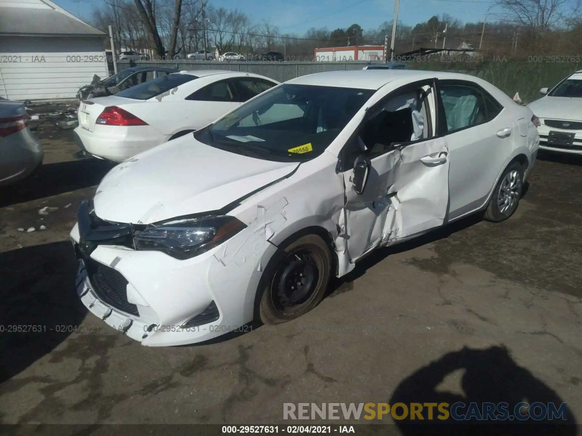 2 Photograph of a damaged car 2T1BURHE5KC161163 TOYOTA COROLLA 2019