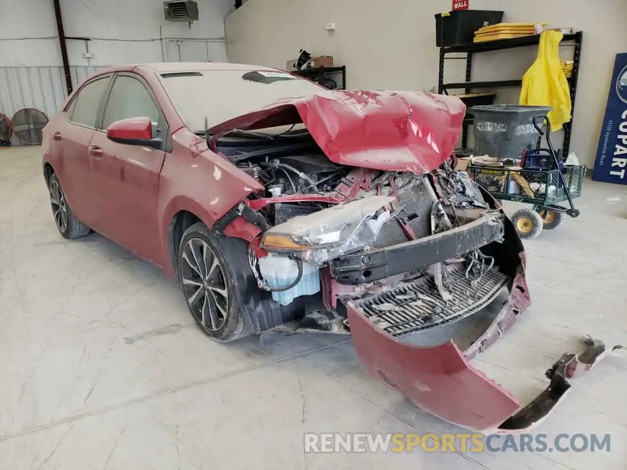 1 Photograph of a damaged car 2T1BURHE5KC161776 TOYOTA COROLLA 2019