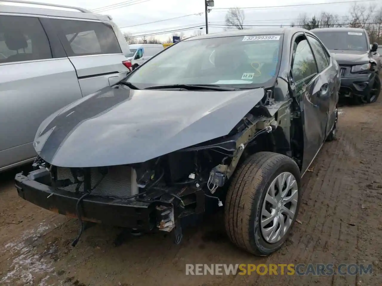 2 Photograph of a damaged car 2T1BURHE5KC162006 TOYOTA COROLLA 2019