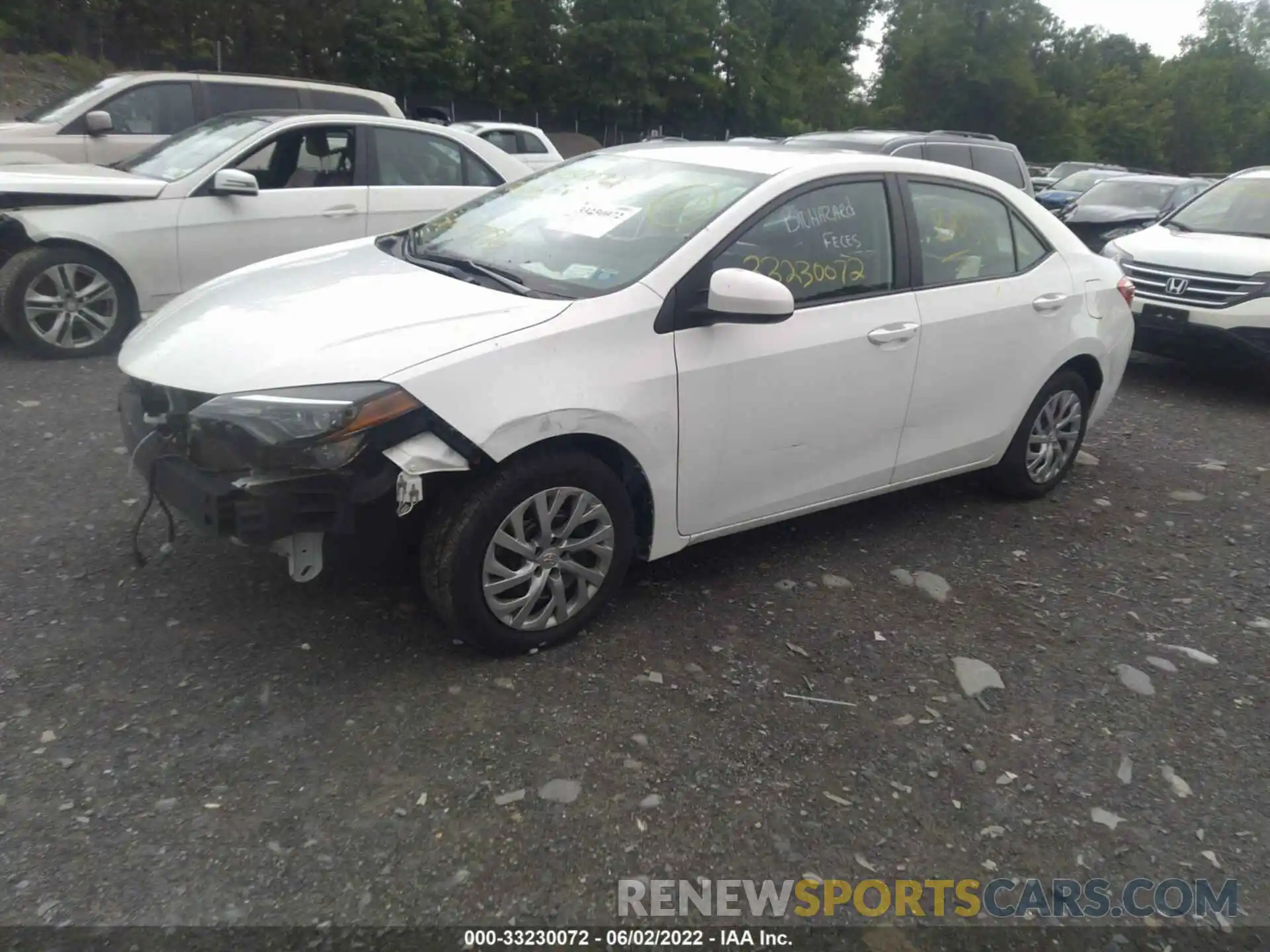 2 Photograph of a damaged car 2T1BURHE5KC162023 TOYOTA COROLLA 2019