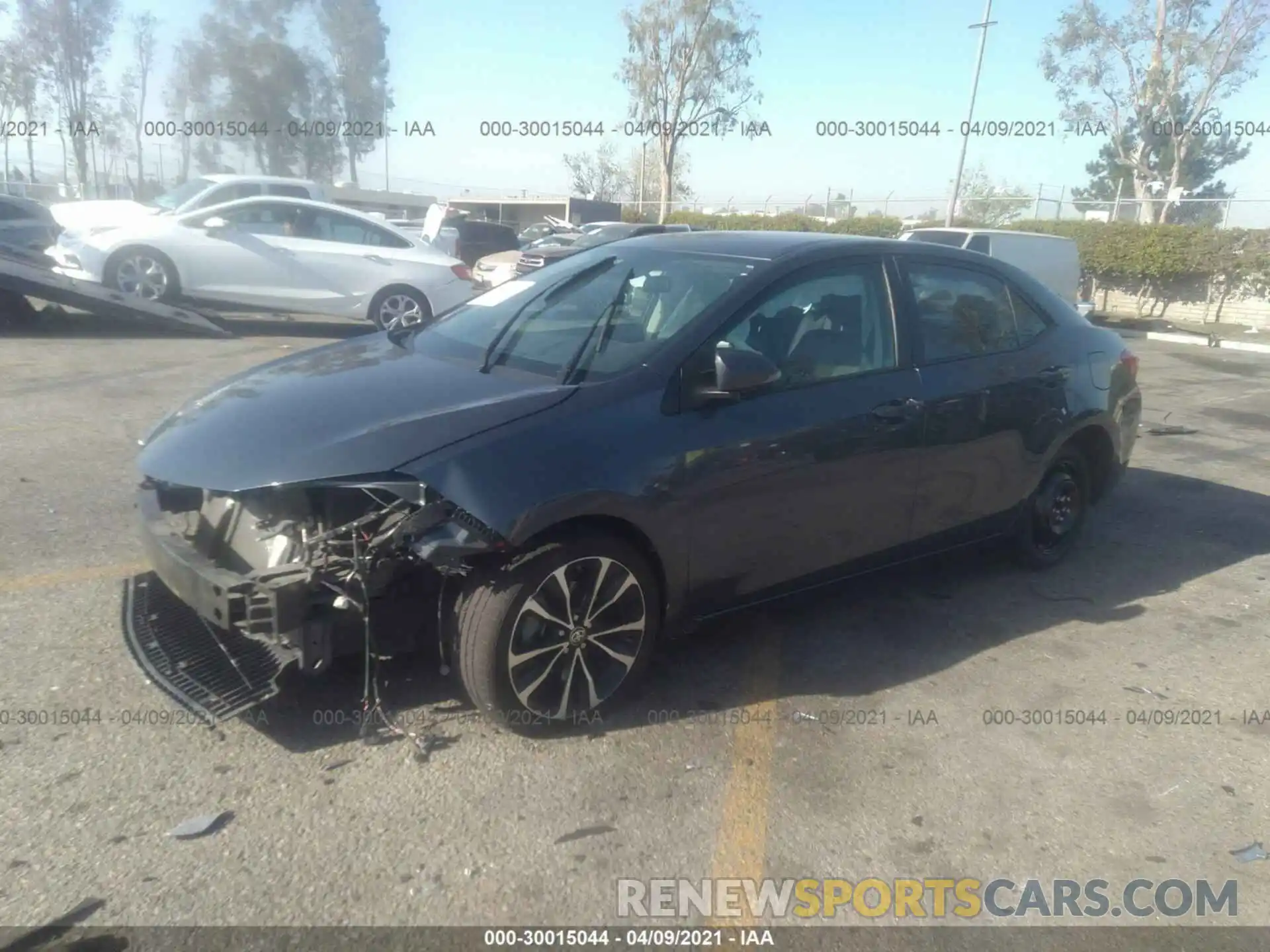 2 Photograph of a damaged car 2T1BURHE5KC162314 TOYOTA COROLLA 2019