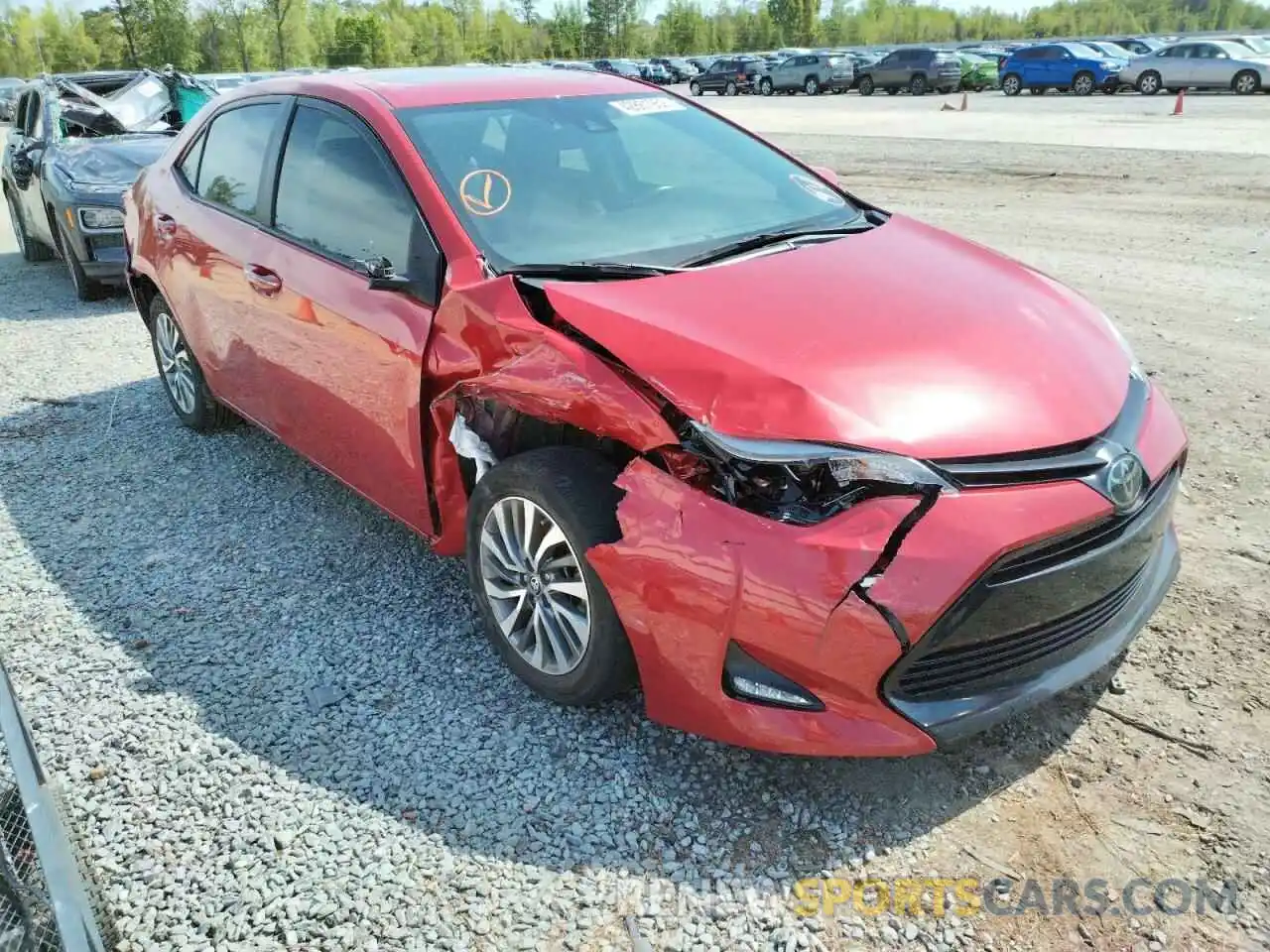 9 Photograph of a damaged car 2T1BURHE5KC163348 TOYOTA COROLLA 2019