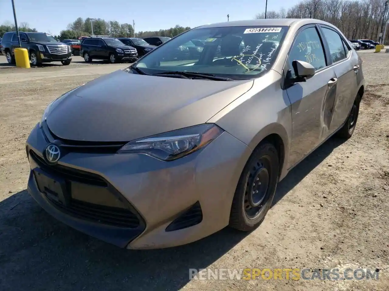 2 Photograph of a damaged car 2T1BURHE5KC164015 TOYOTA COROLLA 2019