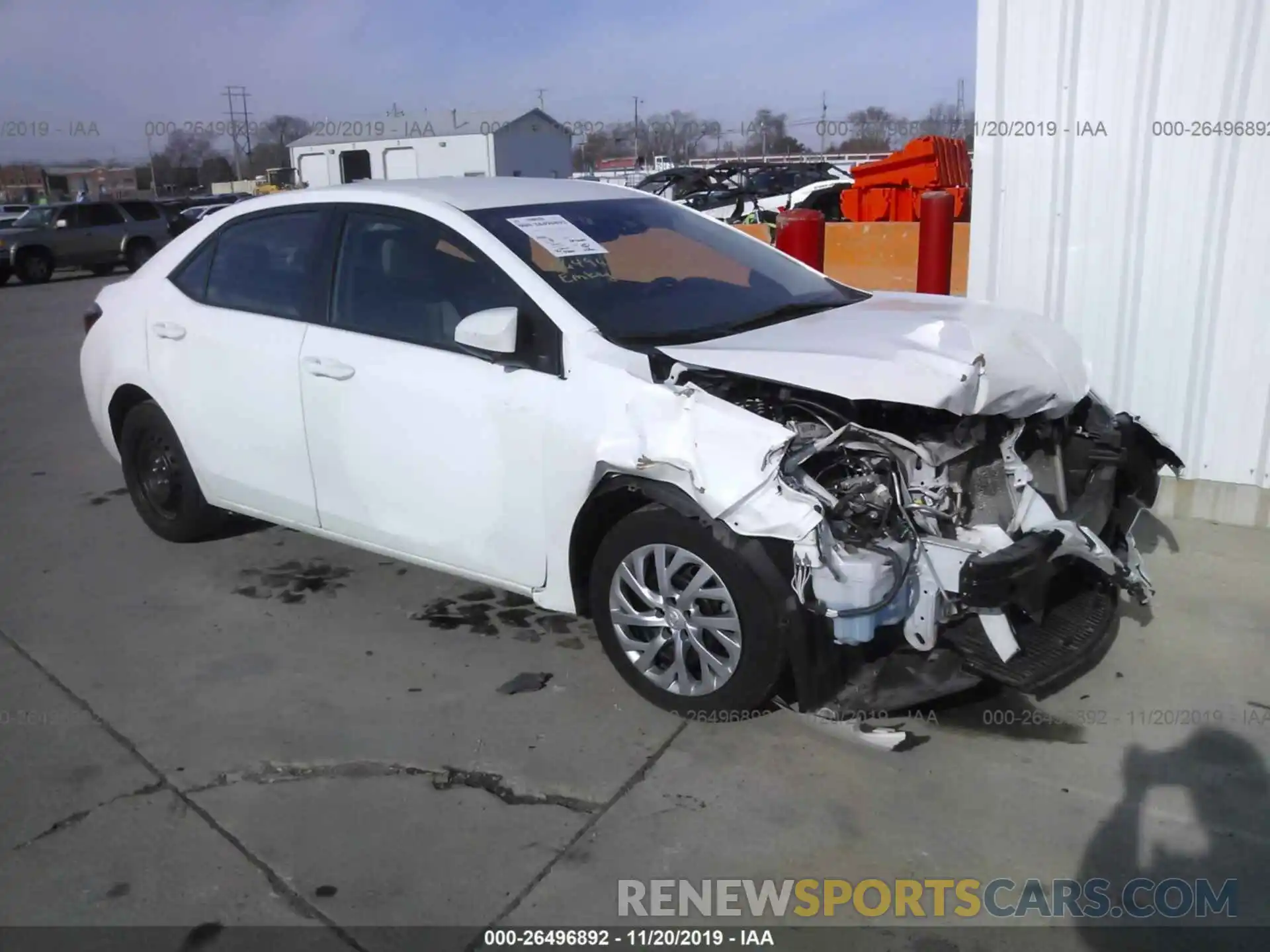 1 Photograph of a damaged car 2T1BURHE5KC165178 TOYOTA COROLLA 2019