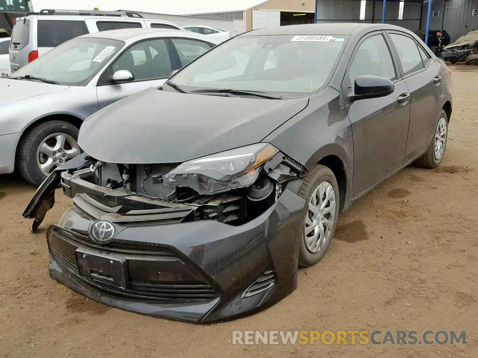 2 Photograph of a damaged car 2T1BURHE5KC165245 TOYOTA COROLLA 2019