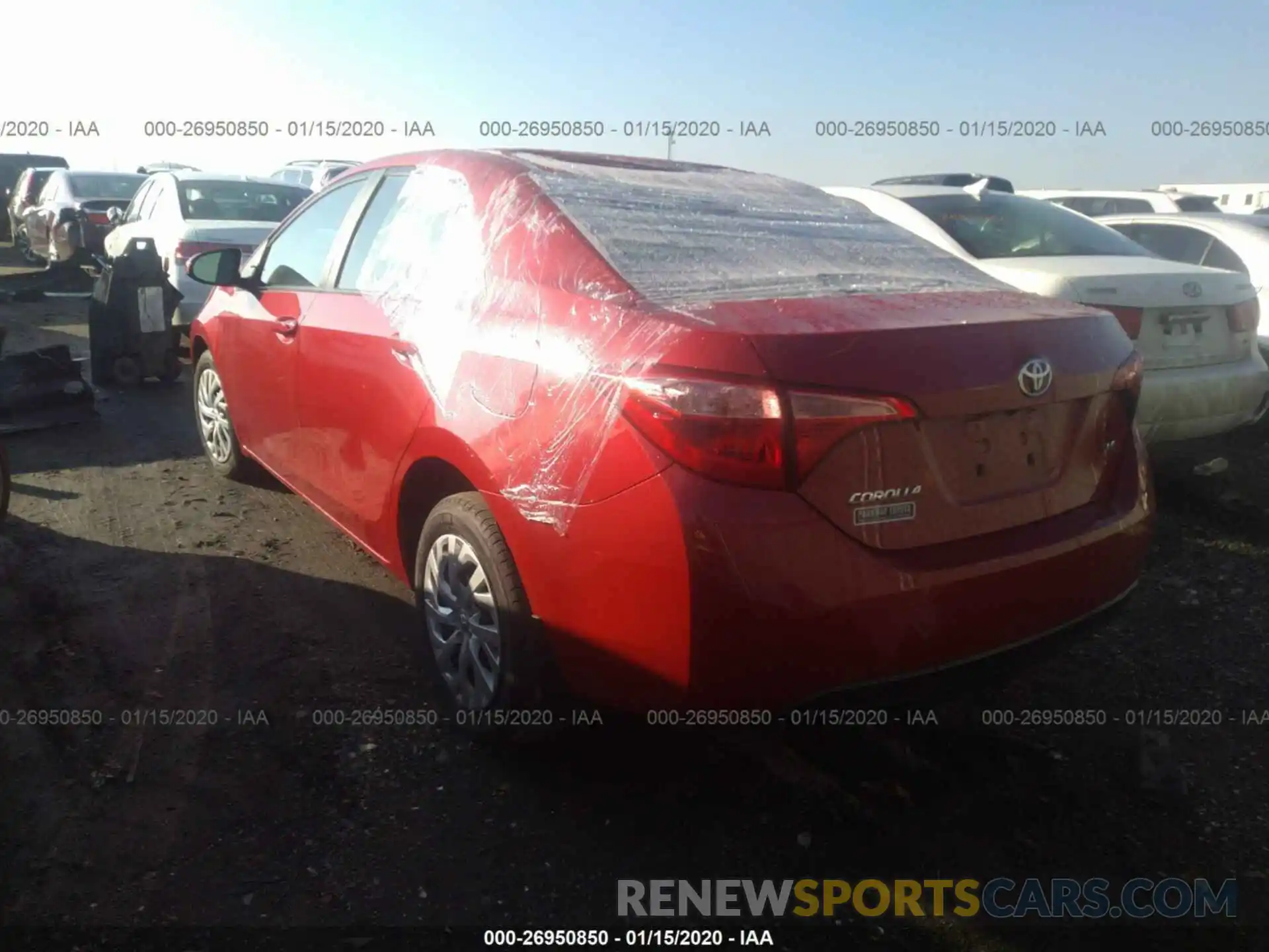 3 Photograph of a damaged car 2T1BURHE5KC165780 TOYOTA COROLLA 2019