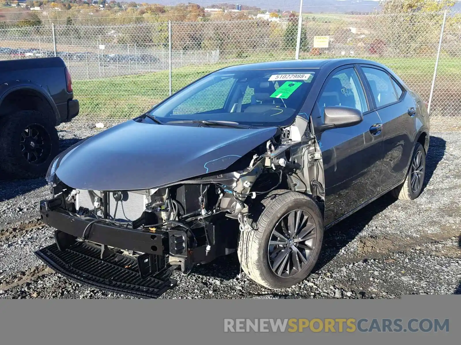 2 Photograph of a damaged car 2T1BURHE5KC165889 TOYOTA COROLLA 2019