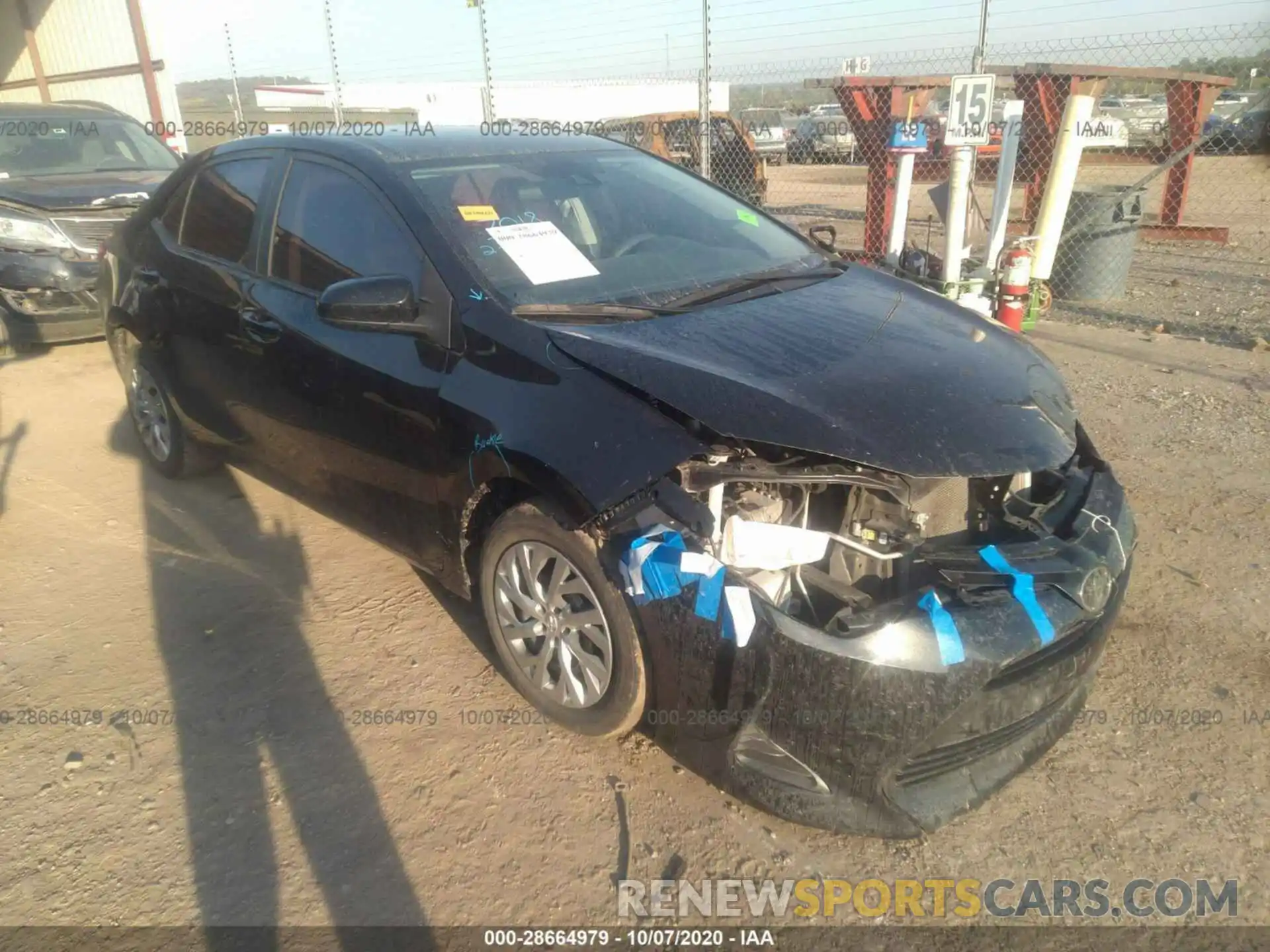 1 Photograph of a damaged car 2T1BURHE5KC166248 TOYOTA COROLLA 2019