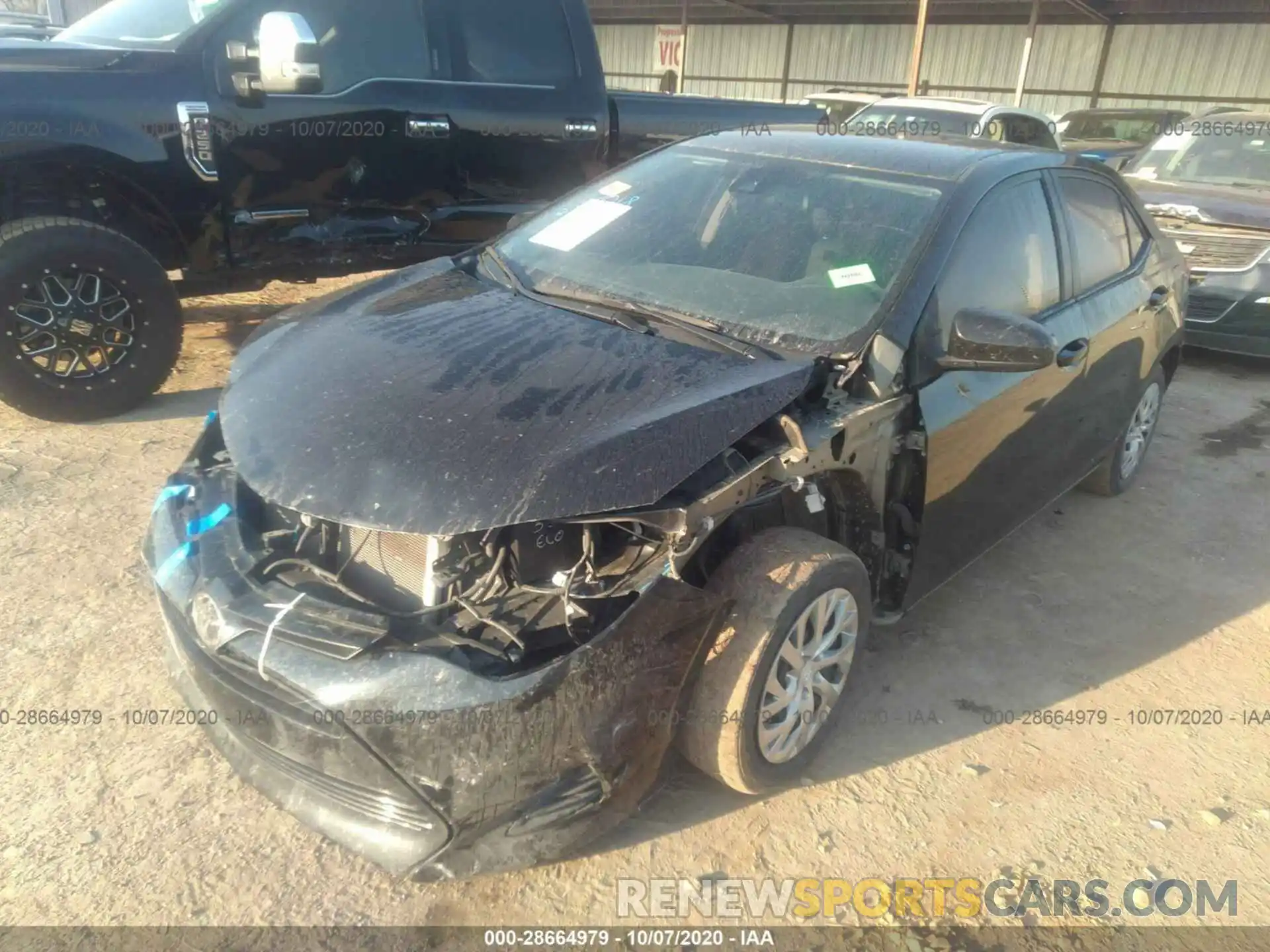 2 Photograph of a damaged car 2T1BURHE5KC166248 TOYOTA COROLLA 2019