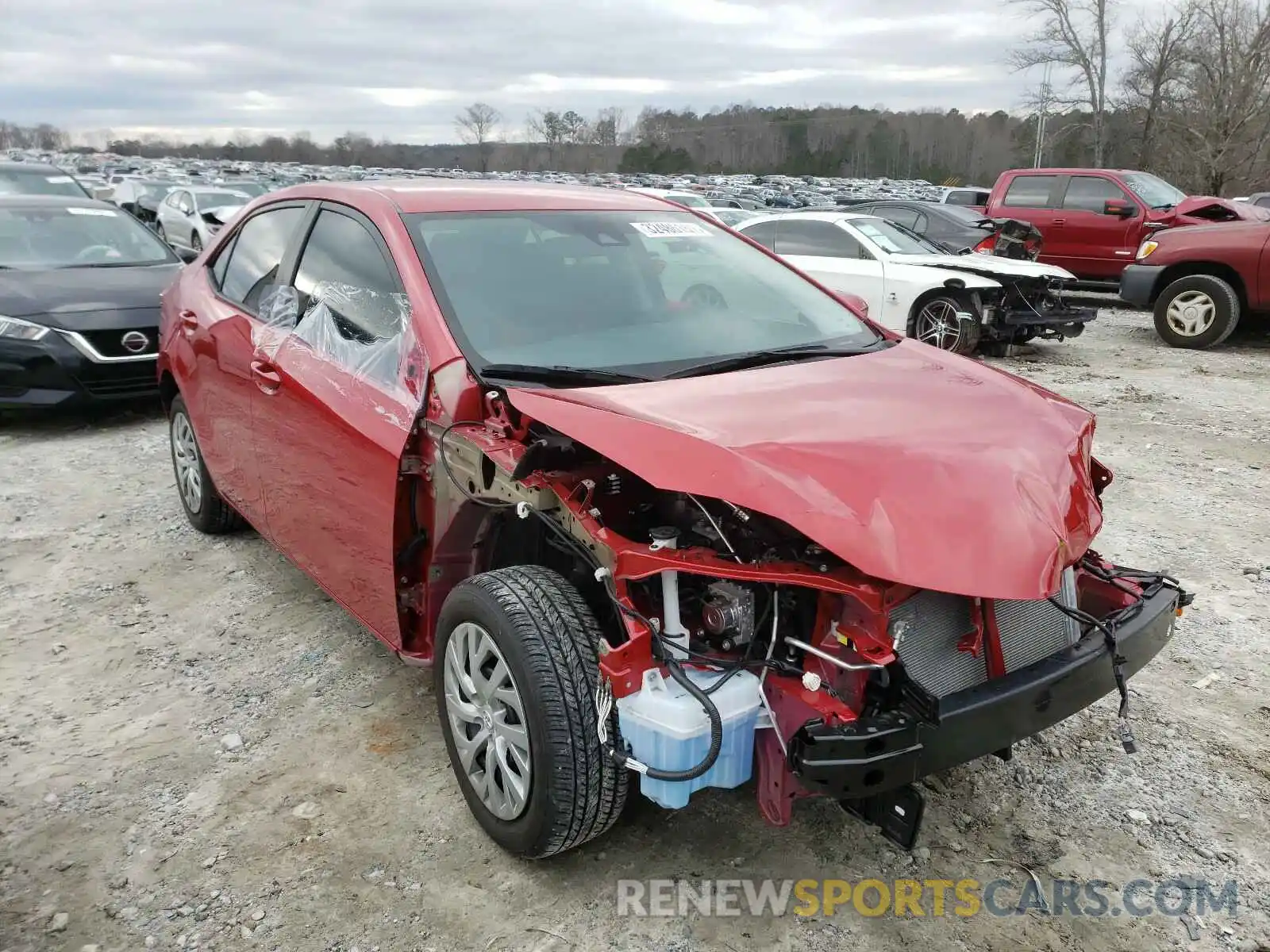 1 Photograph of a damaged car 2T1BURHE5KC166802 TOYOTA COROLLA 2019