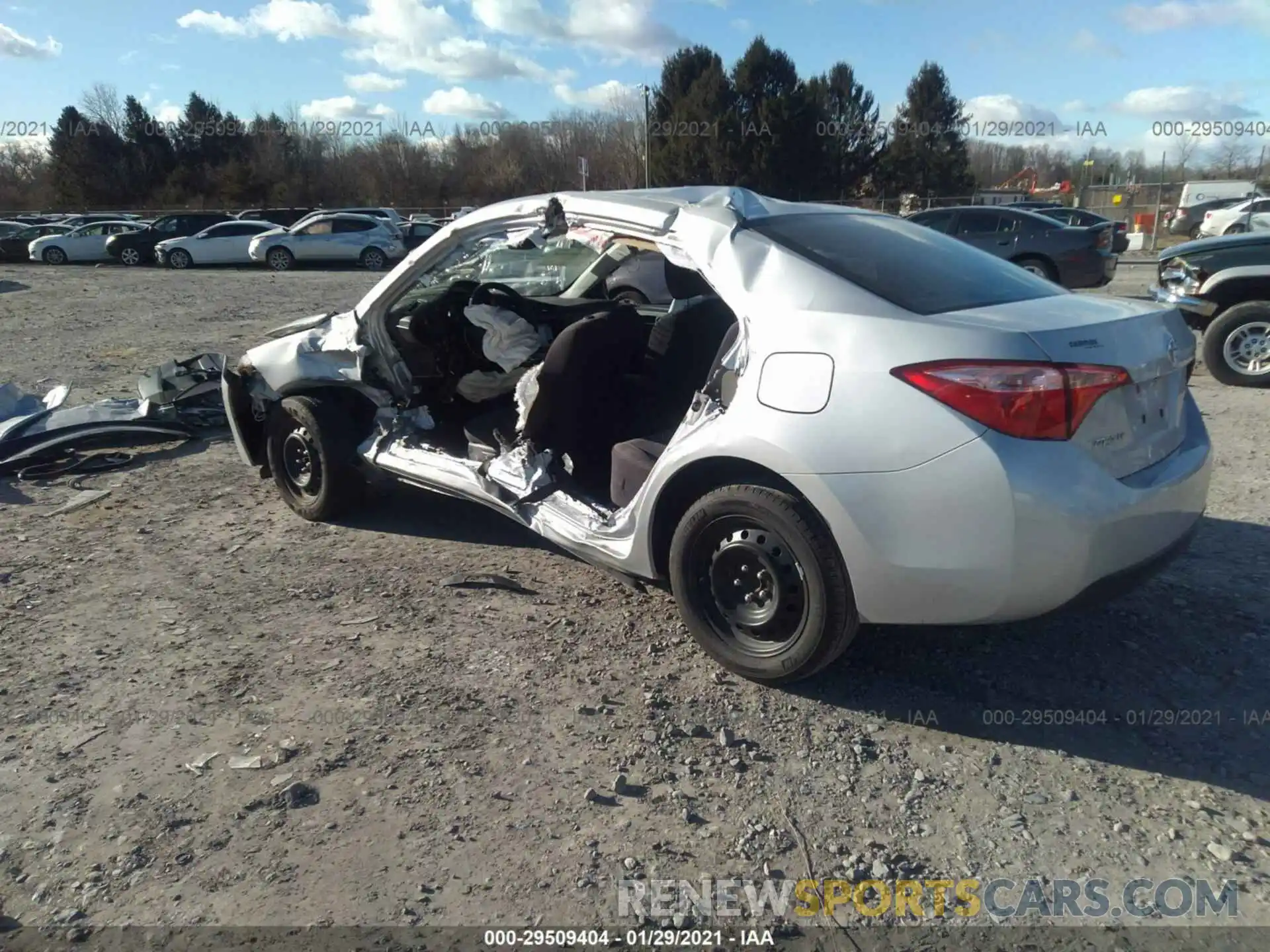 3 Photograph of a damaged car 2T1BURHE5KC167108 TOYOTA COROLLA 2019