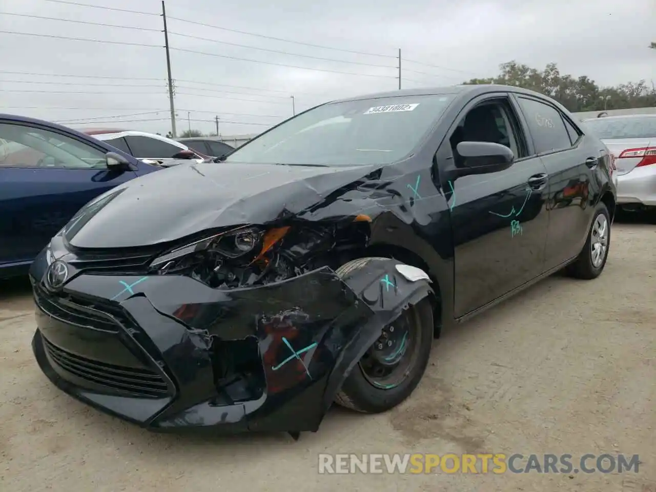 2 Photograph of a damaged car 2T1BURHE5KC167352 TOYOTA COROLLA 2019