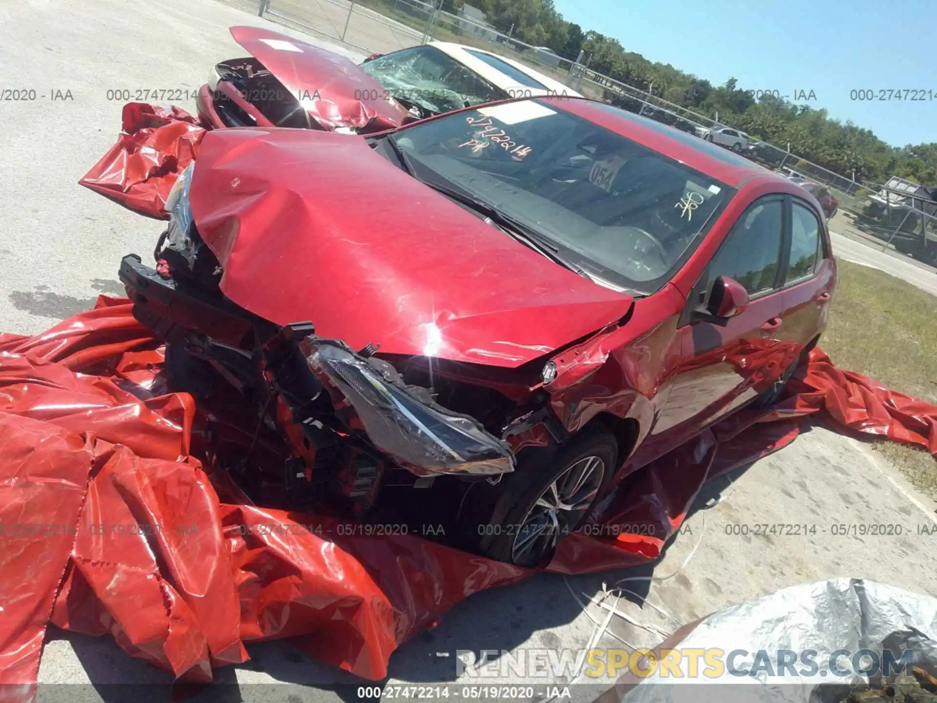 2 Photograph of a damaged car 2T1BURHE5KC167366 TOYOTA COROLLA 2019