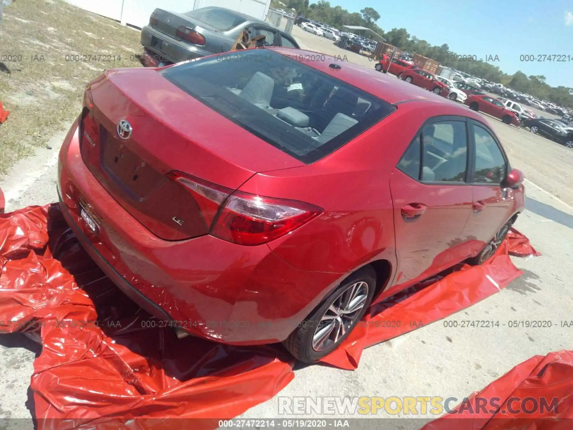 4 Photograph of a damaged car 2T1BURHE5KC167366 TOYOTA COROLLA 2019