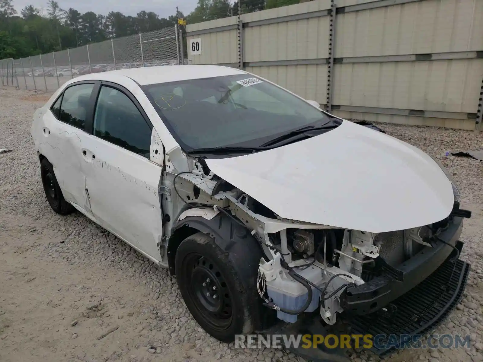 1 Photograph of a damaged car 2T1BURHE5KC168369 TOYOTA COROLLA 2019