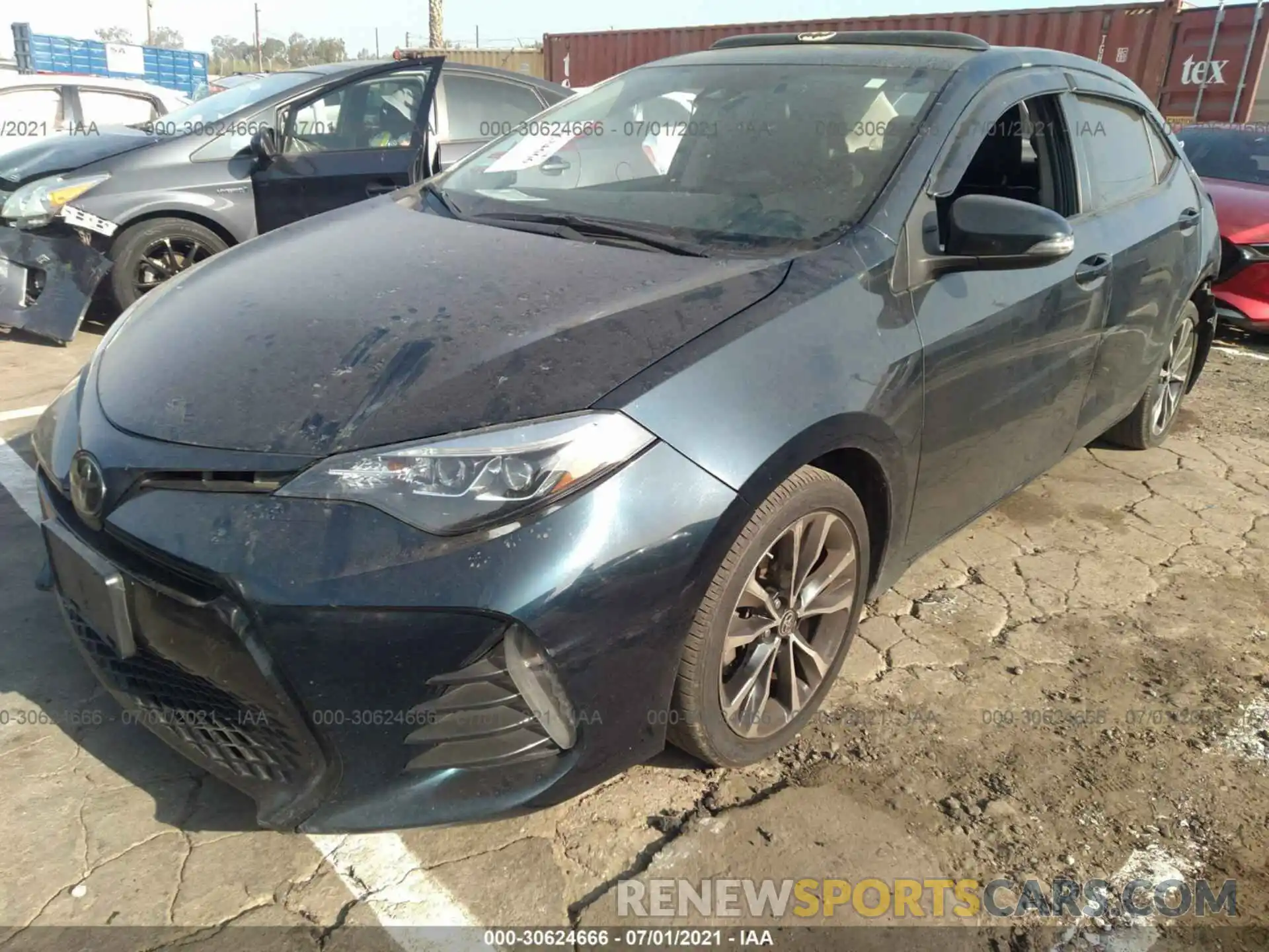 2 Фотография поврежденного автомобиля 2T1BURHE5KC168646 TOYOTA COROLLA 2019