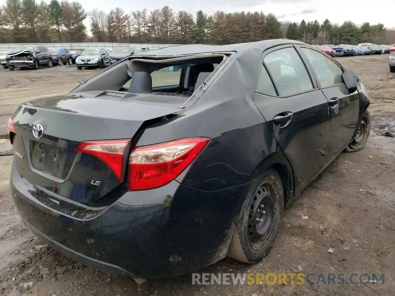 4 Photograph of a damaged car 2T1BURHE5KC168758 TOYOTA COROLLA 2019