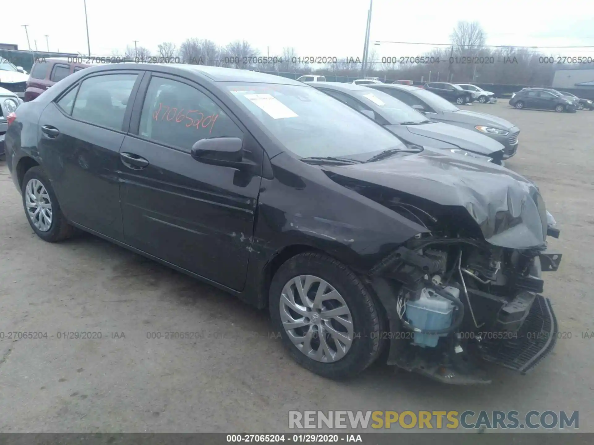 1 Photograph of a damaged car 2T1BURHE5KC169280 TOYOTA COROLLA 2019