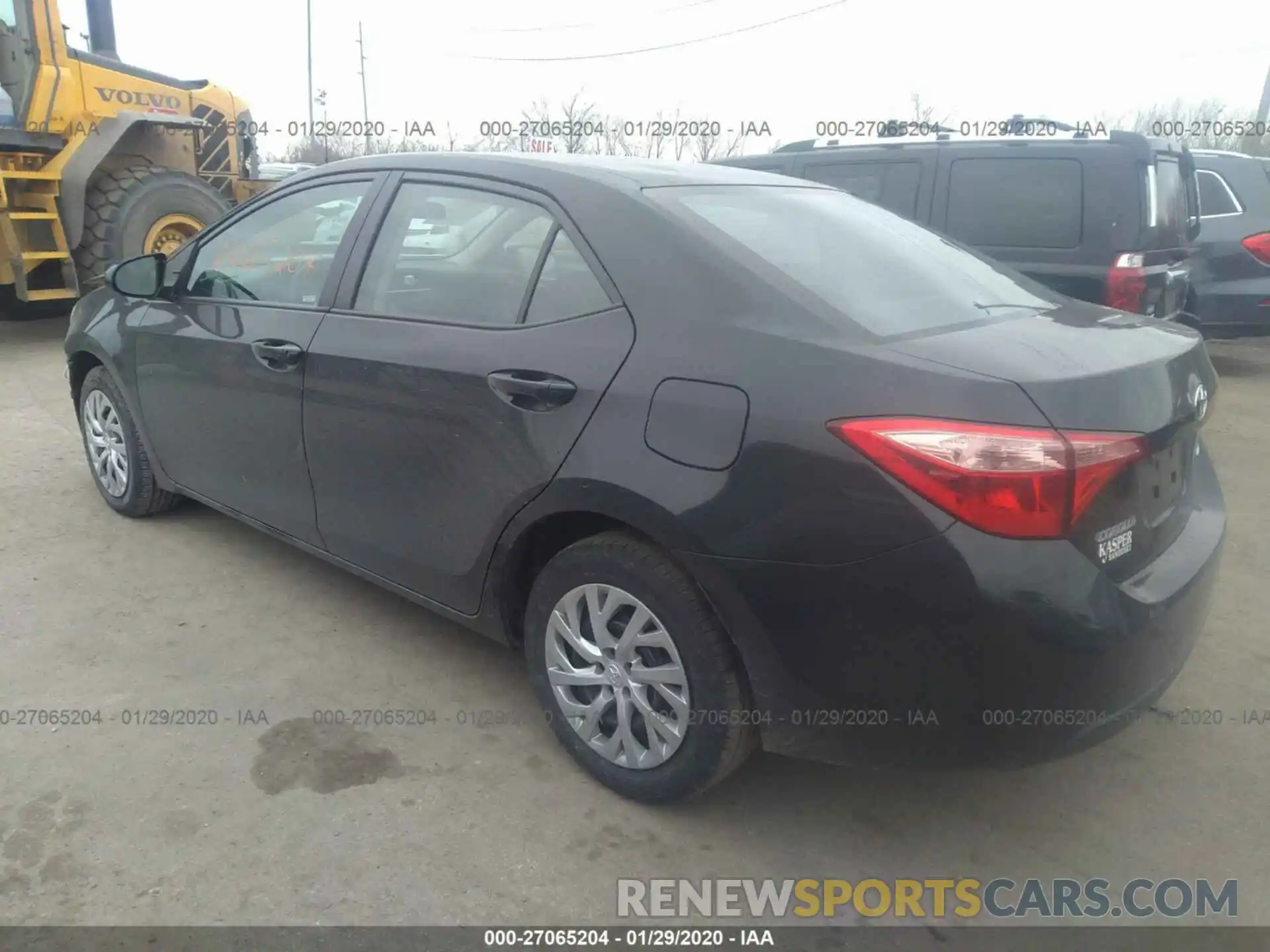 3 Photograph of a damaged car 2T1BURHE5KC169280 TOYOTA COROLLA 2019