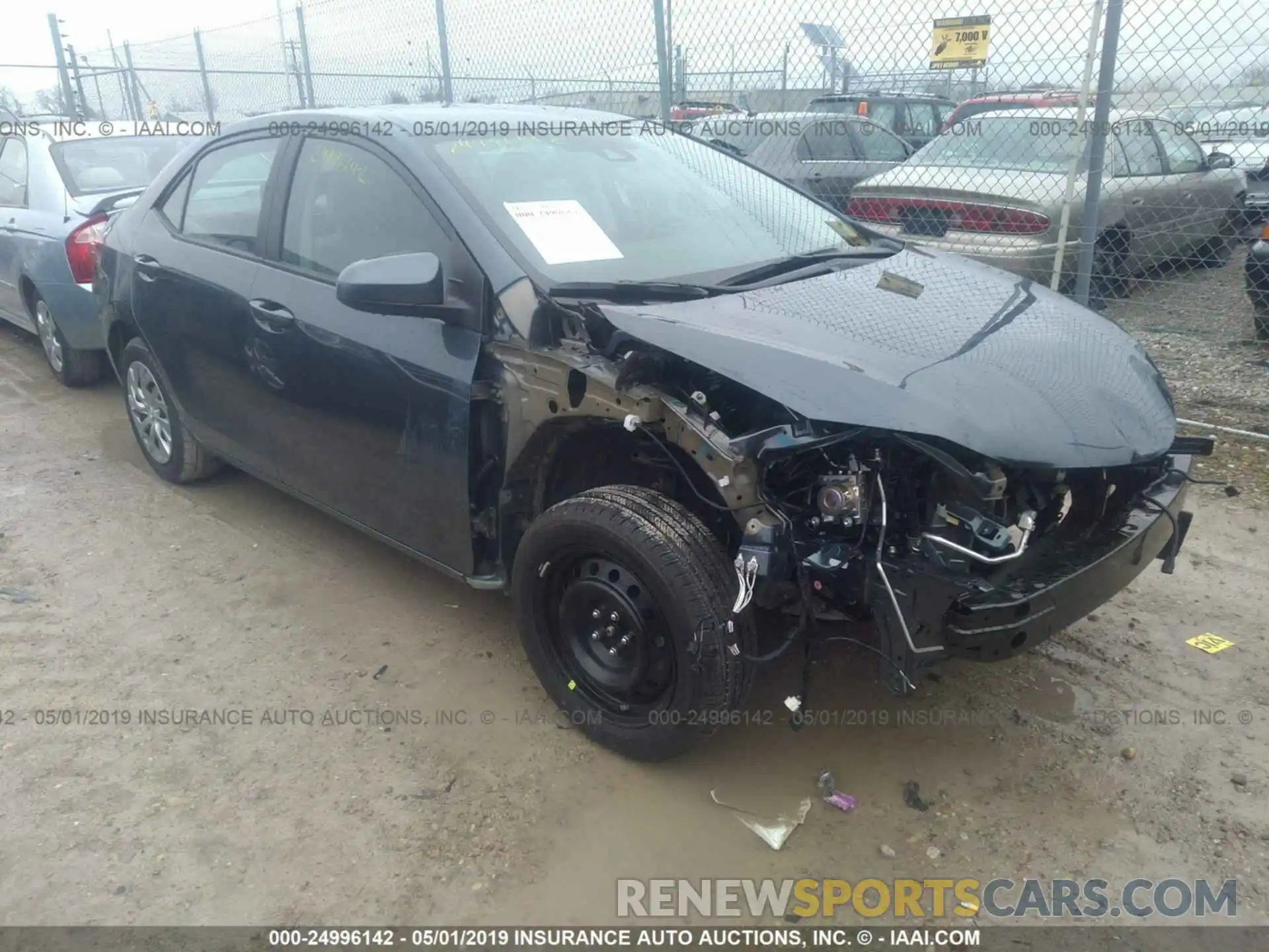 1 Photograph of a damaged car 2T1BURHE5KC172342 TOYOTA COROLLA 2019