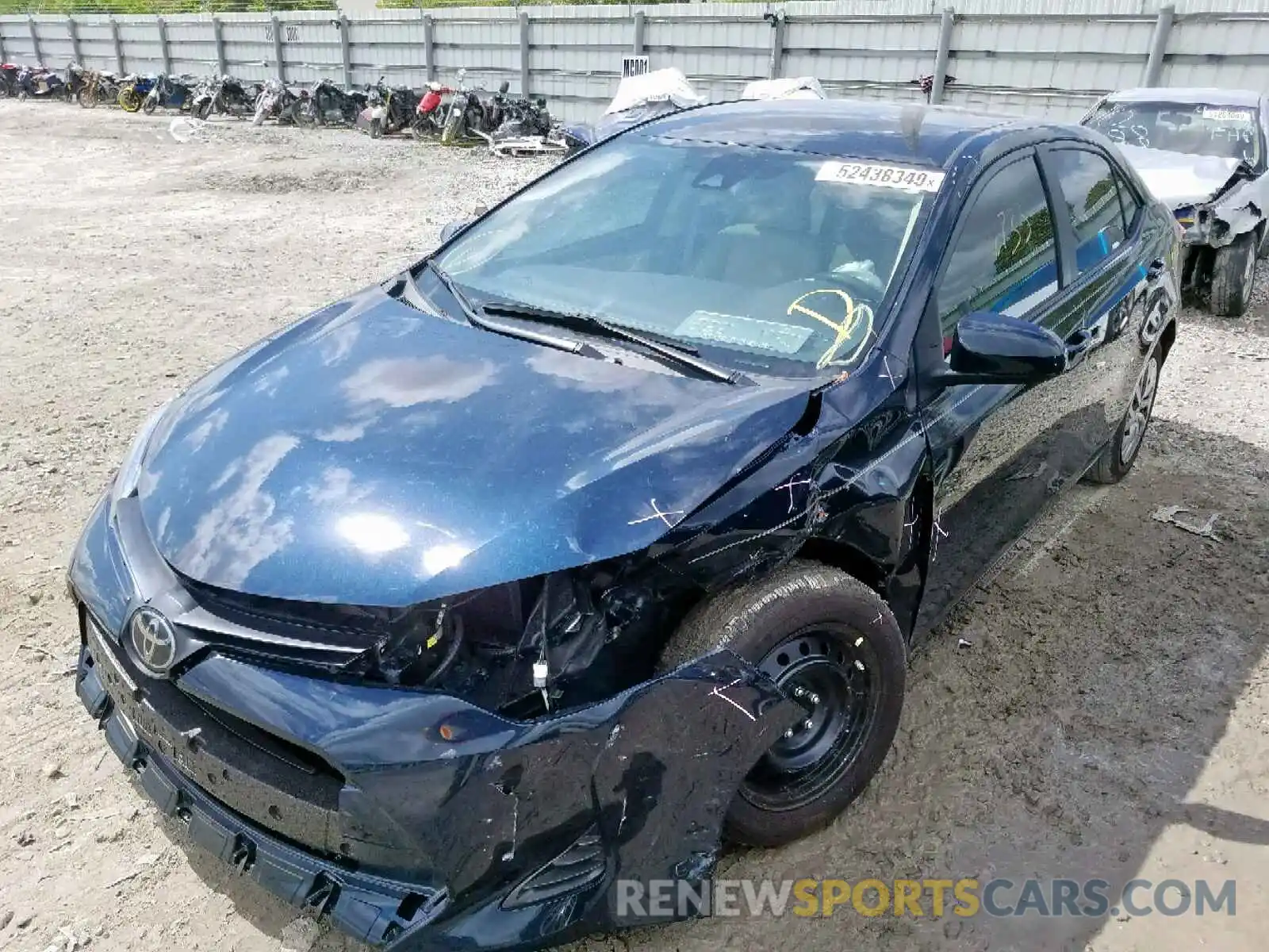 2 Photograph of a damaged car 2T1BURHE5KC172650 TOYOTA COROLLA 2019