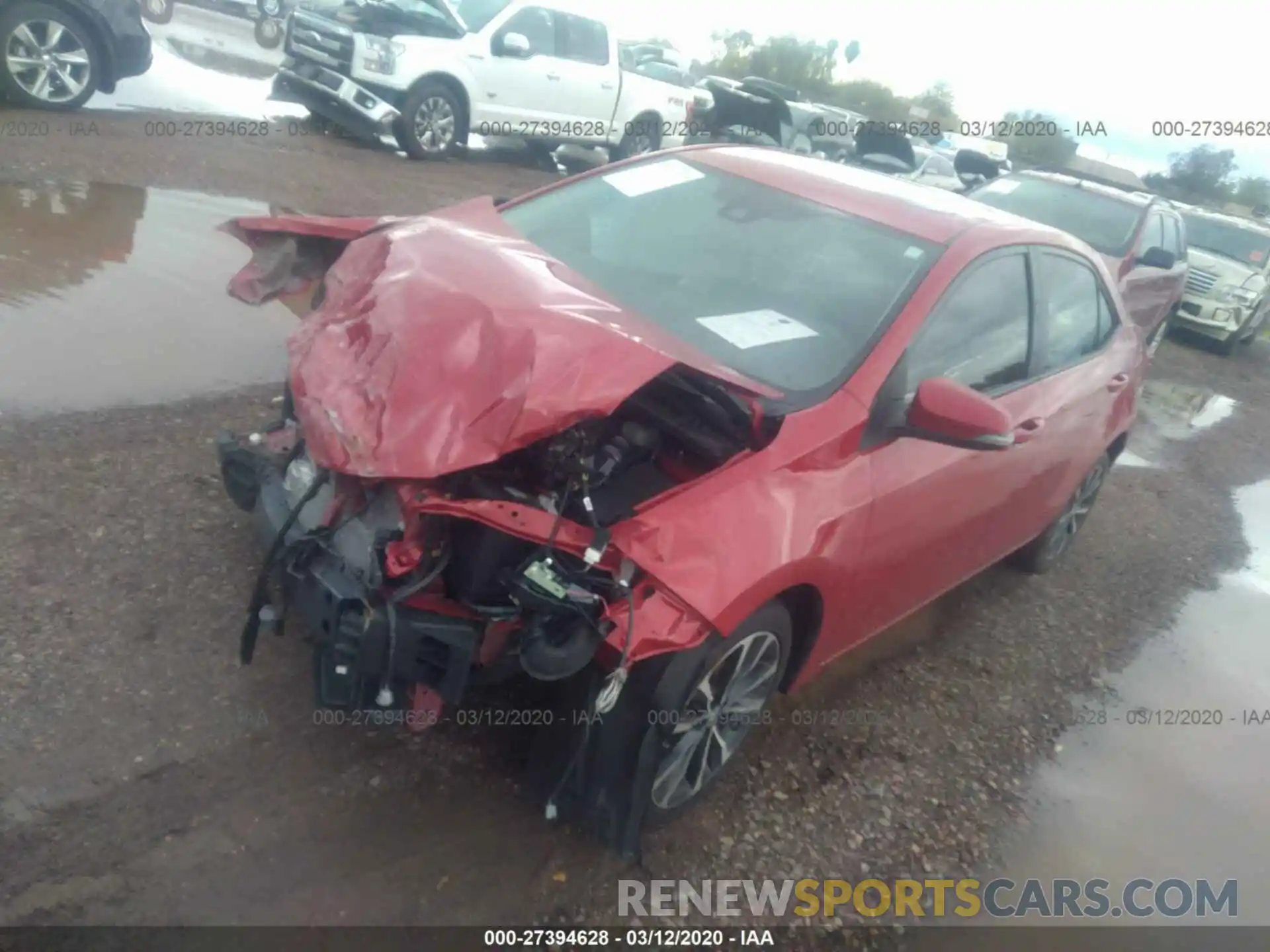 2 Photograph of a damaged car 2T1BURHE5KC173300 TOYOTA COROLLA 2019