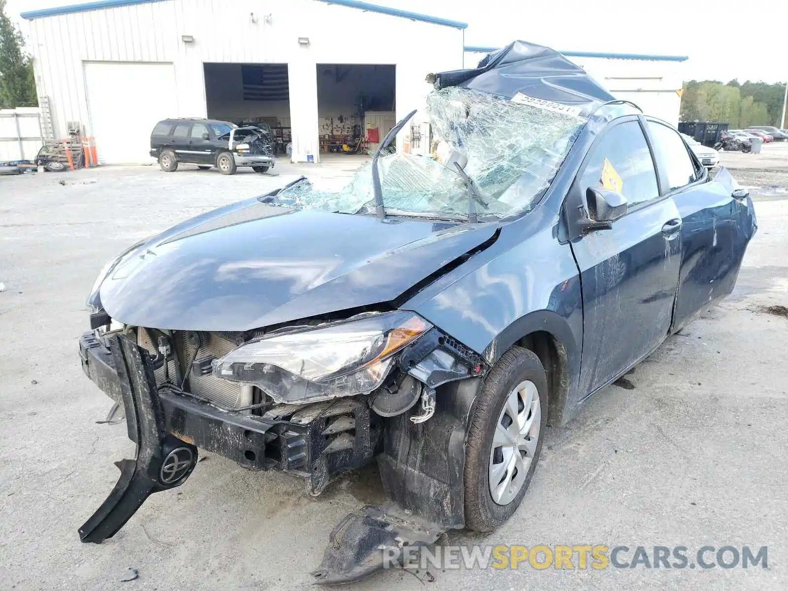 2 Photograph of a damaged car 2T1BURHE5KC173717 TOYOTA COROLLA 2019