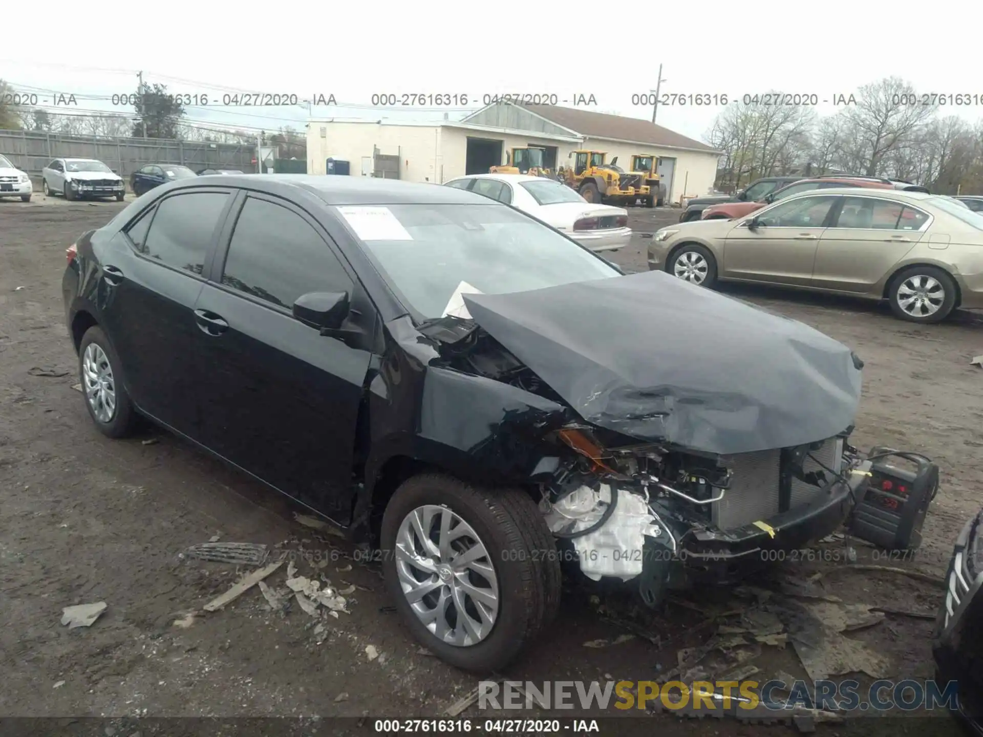 1 Photograph of a damaged car 2T1BURHE5KC175547 TOYOTA COROLLA 2019