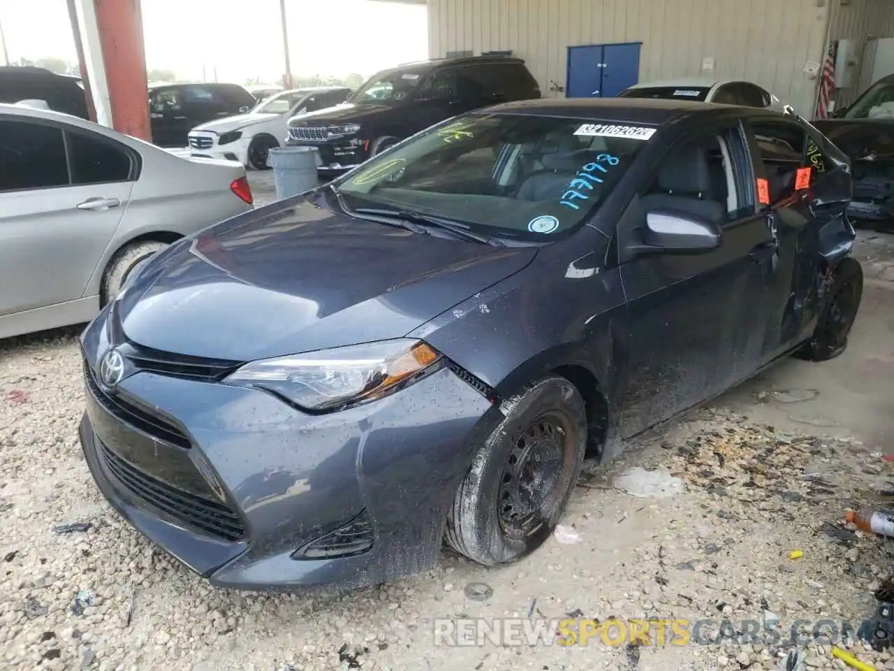 2 Photograph of a damaged car 2T1BURHE5KC177198 TOYOTA COROLLA 2019