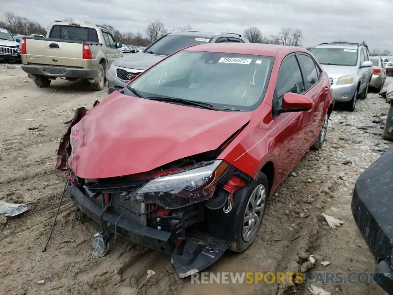 2 Photograph of a damaged car 2T1BURHE5KC177802 TOYOTA COROLLA 2019