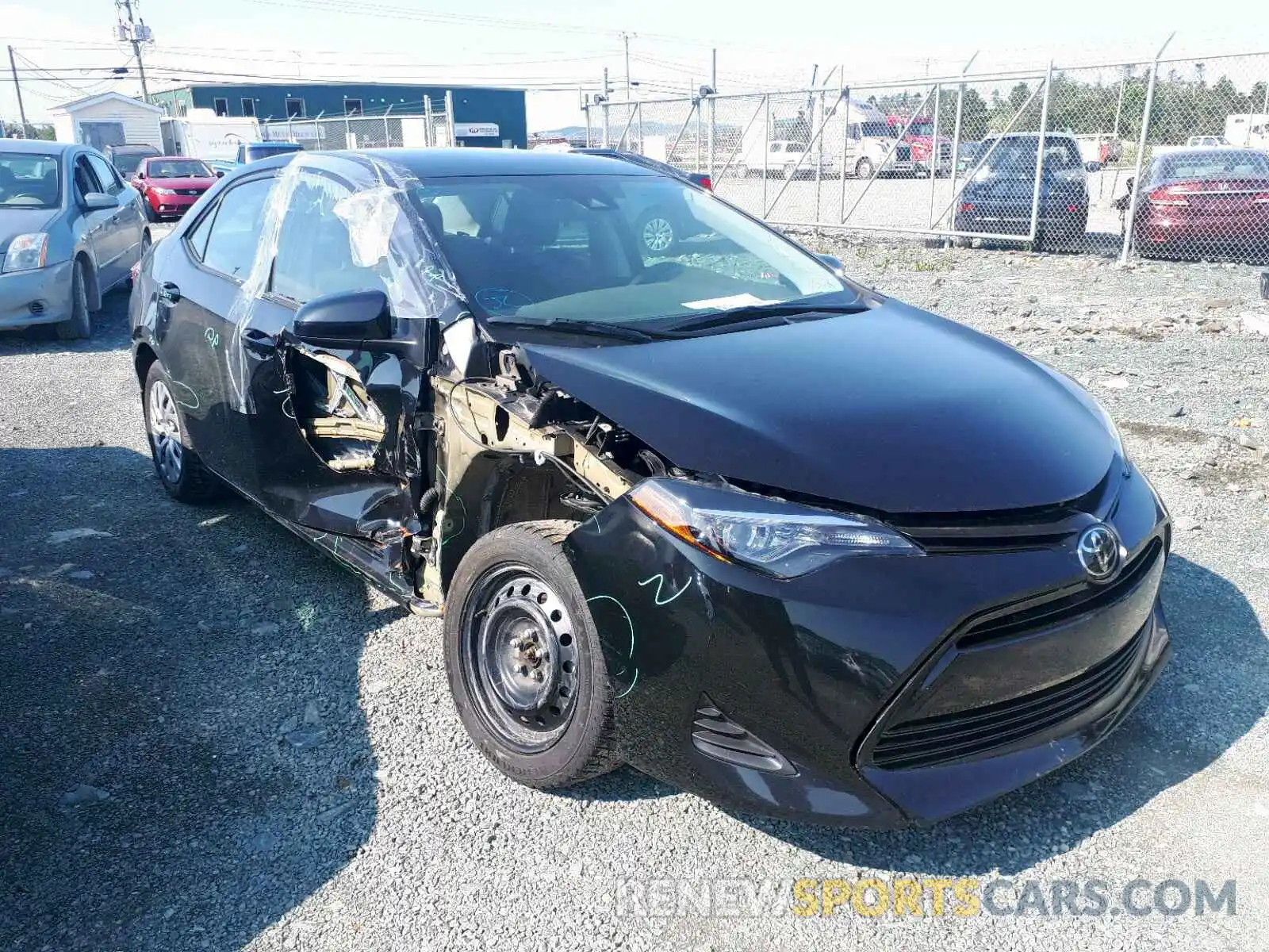 1 Photograph of a damaged car 2T1BURHE5KC177962 TOYOTA COROLLA 2019