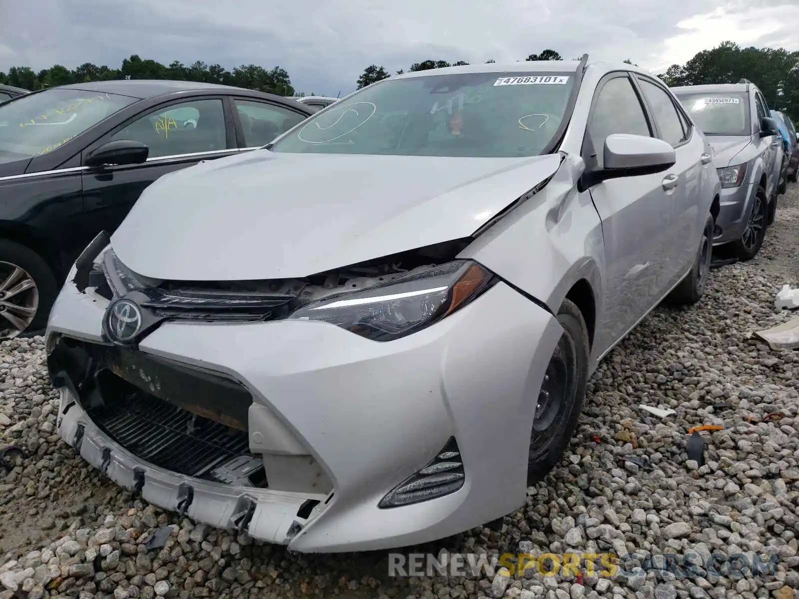 2 Photograph of a damaged car 2T1BURHE5KC178612 TOYOTA COROLLA 2019