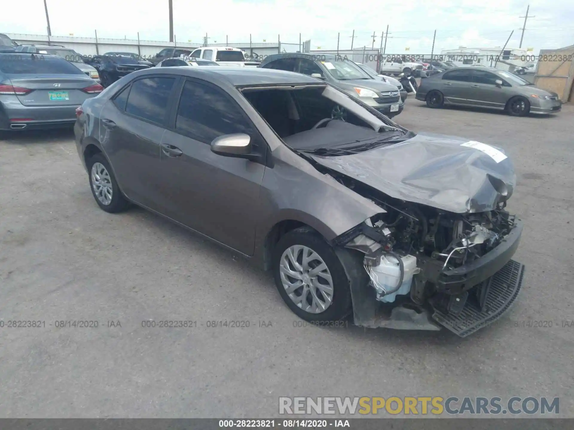 1 Photograph of a damaged car 2T1BURHE5KC179078 TOYOTA COROLLA 2019