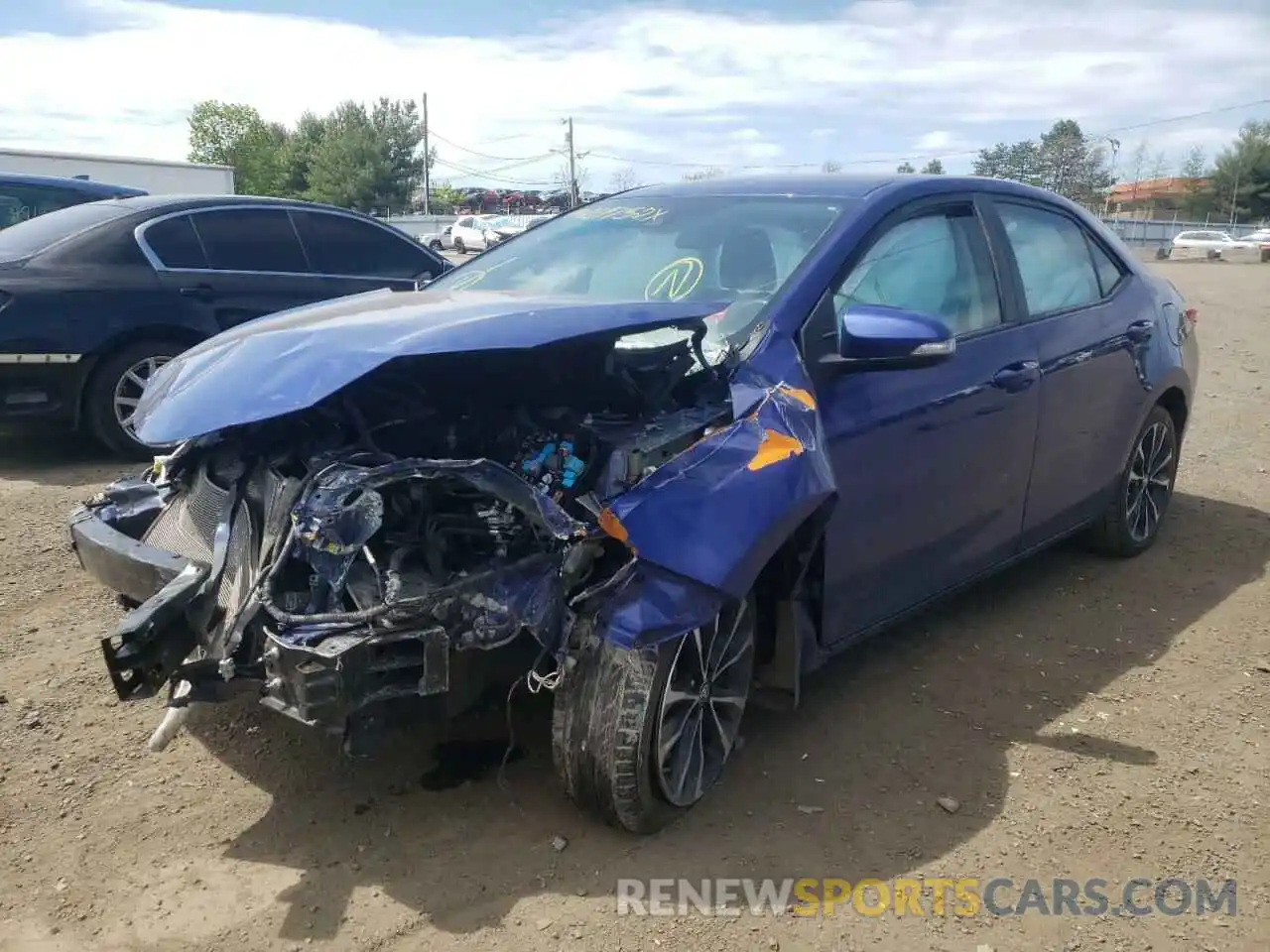 2 Photograph of a damaged car 2T1BURHE5KC179081 TOYOTA COROLLA 2019