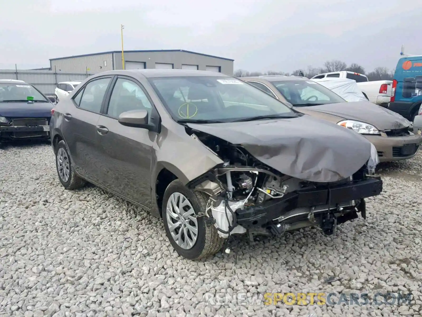 1 Photograph of a damaged car 2T1BURHE5KC179601 TOYOTA COROLLA 2019