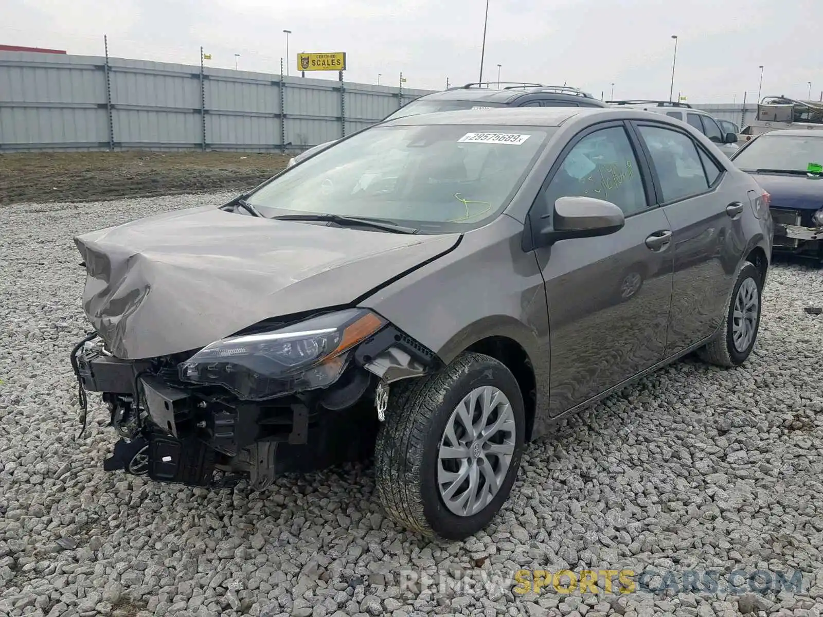 2 Photograph of a damaged car 2T1BURHE5KC179601 TOYOTA COROLLA 2019