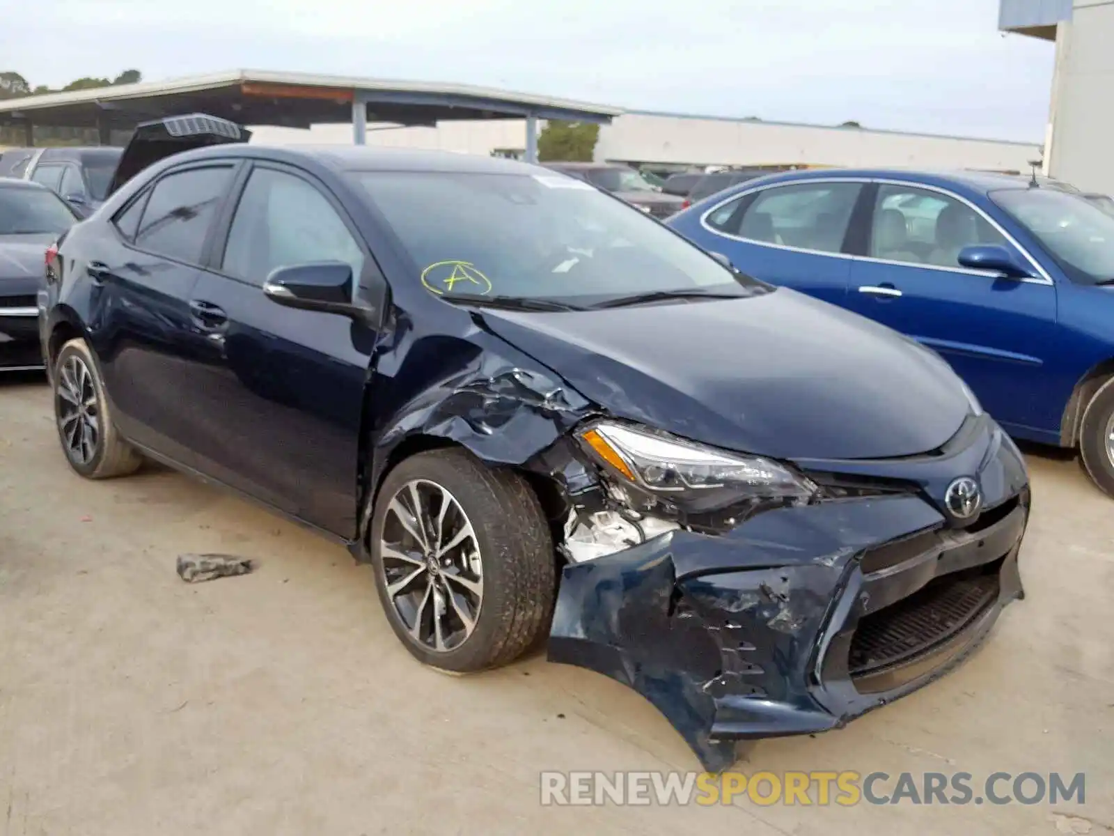 1 Photograph of a damaged car 2T1BURHE5KC179842 TOYOTA COROLLA 2019