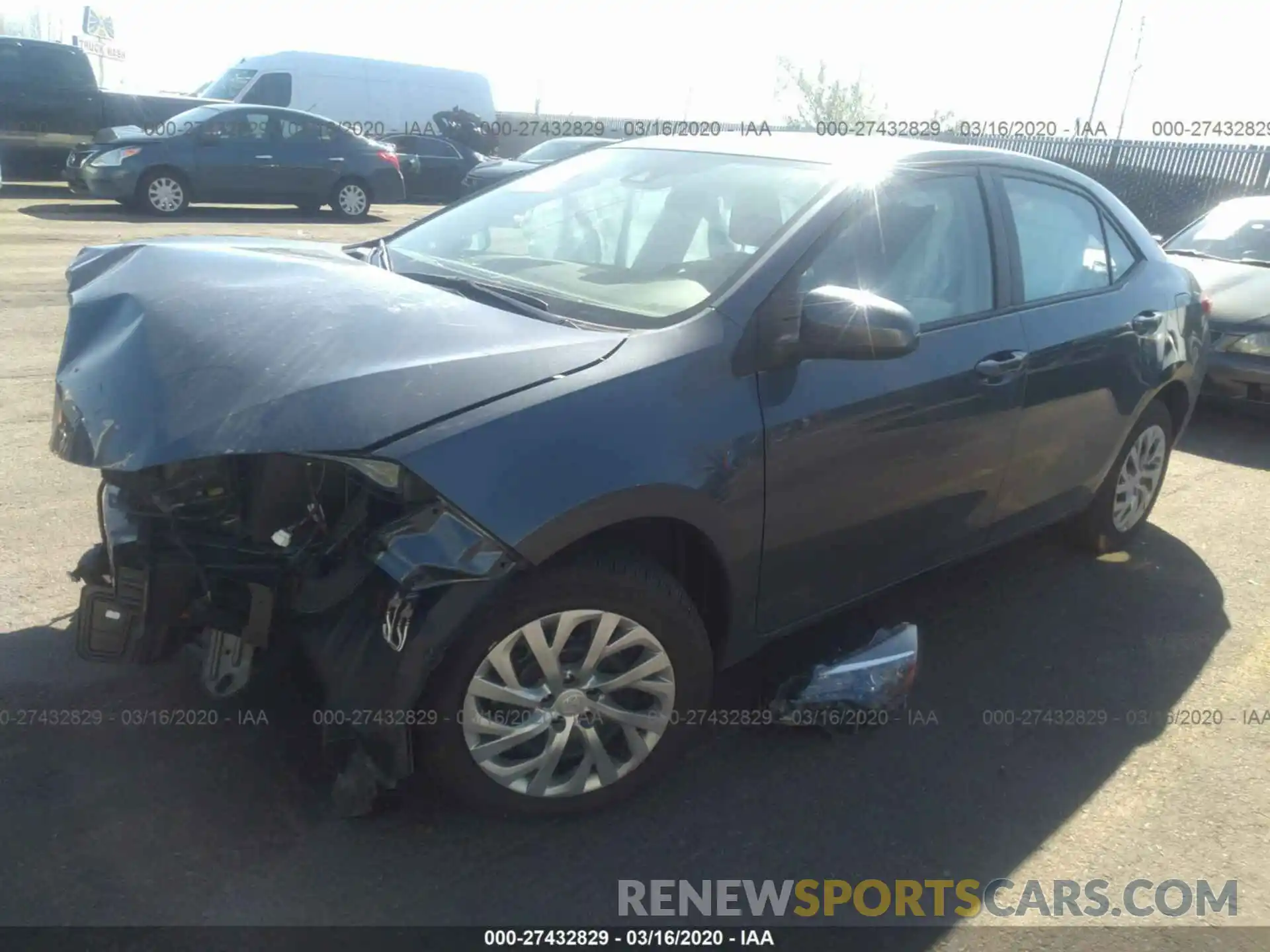 2 Photograph of a damaged car 2T1BURHE5KC180196 TOYOTA COROLLA 2019