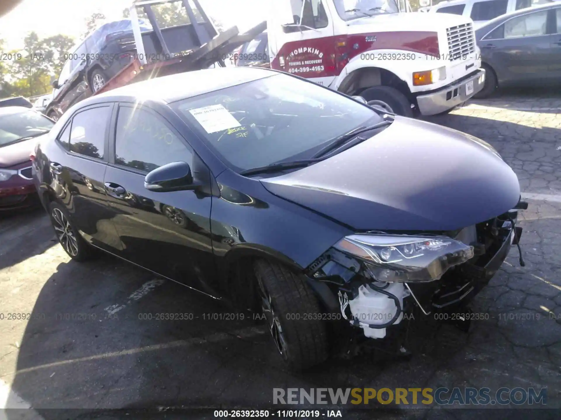 1 Photograph of a damaged car 2T1BURHE5KC180392 TOYOTA COROLLA 2019