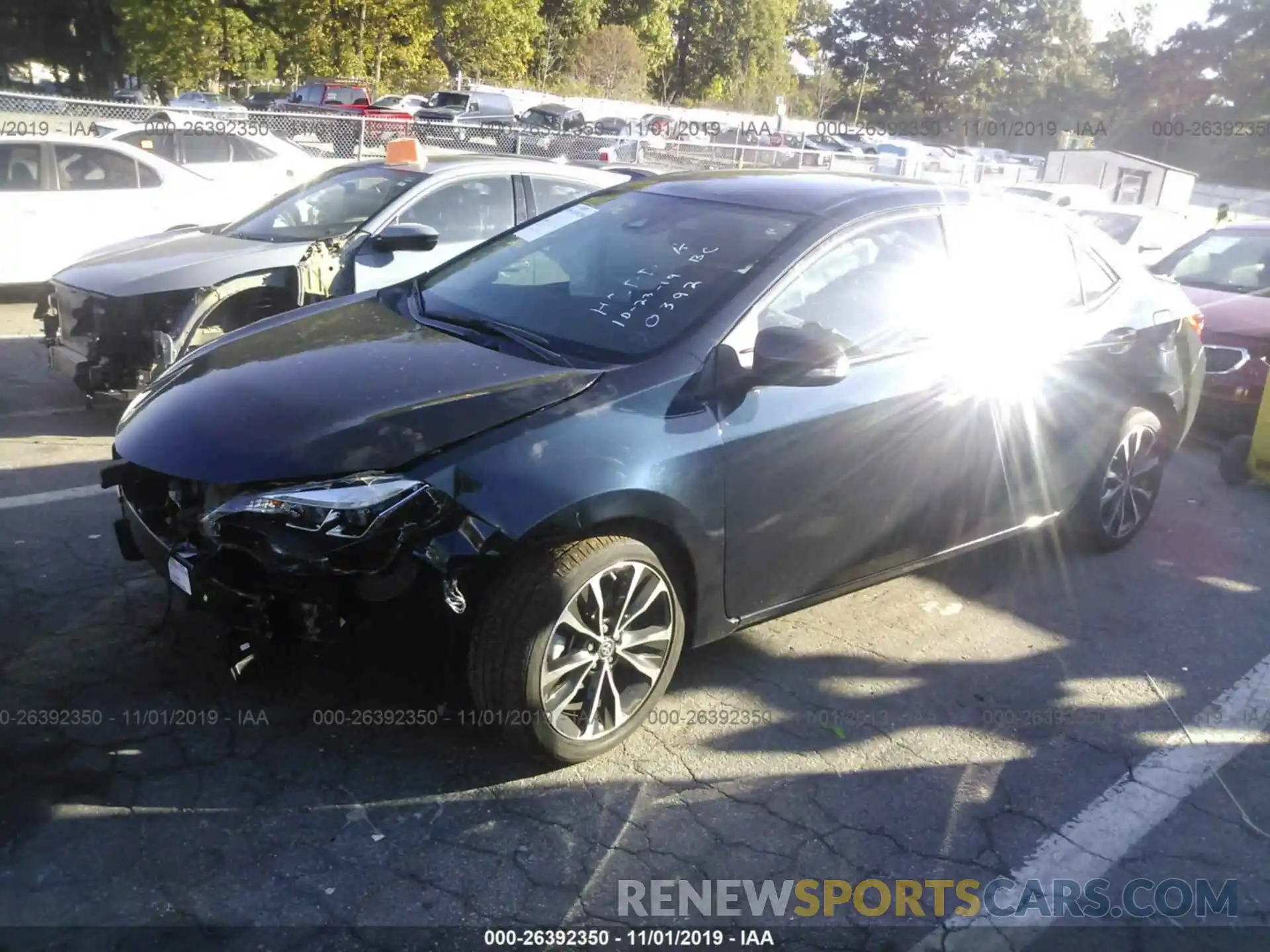 2 Photograph of a damaged car 2T1BURHE5KC180392 TOYOTA COROLLA 2019