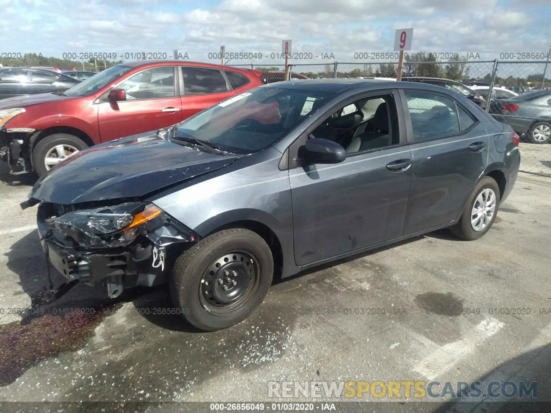 2 Photograph of a damaged car 2T1BURHE5KC182014 TOYOTA COROLLA 2019