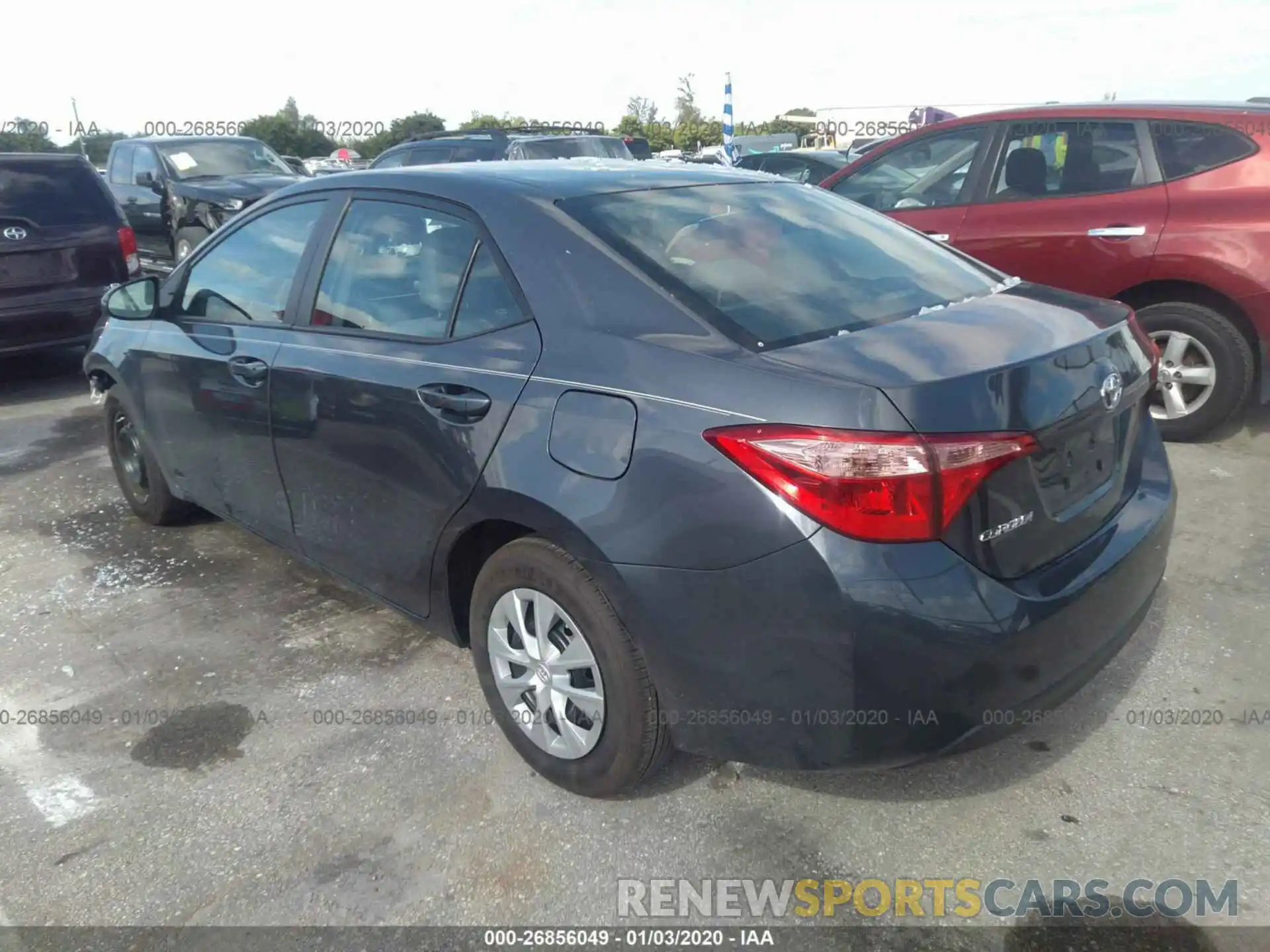 3 Photograph of a damaged car 2T1BURHE5KC182014 TOYOTA COROLLA 2019