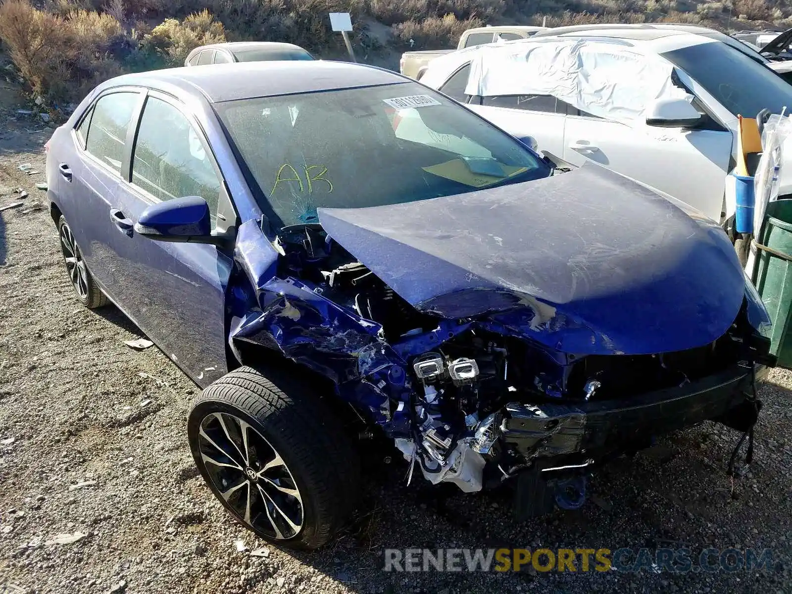 1 Photograph of a damaged car 2T1BURHE5KC182398 TOYOTA COROLLA 2019