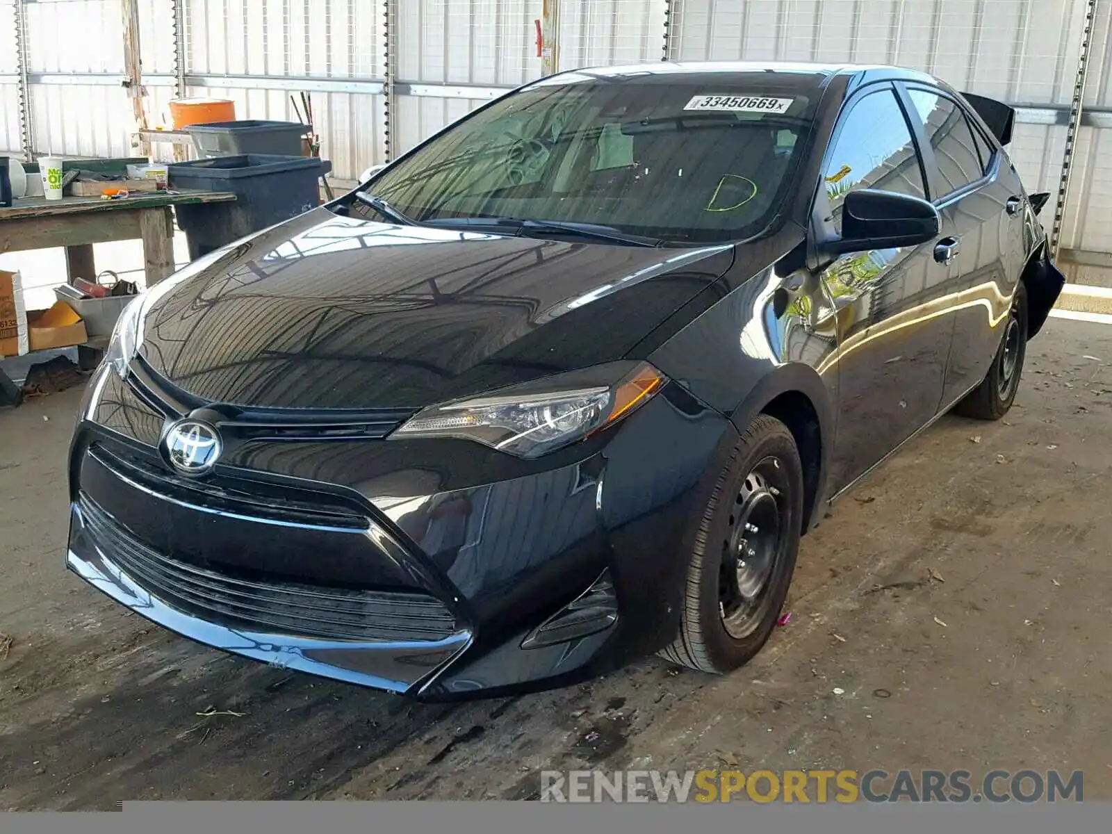 2 Photograph of a damaged car 2T1BURHE5KC182949 TOYOTA COROLLA 2019