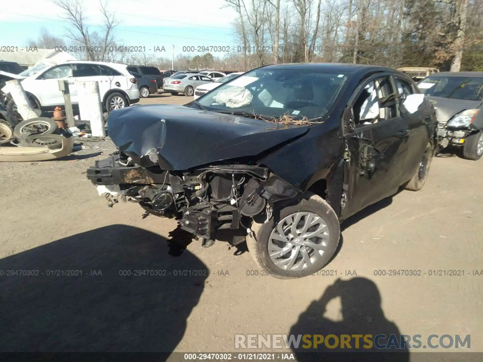 2 Photograph of a damaged car 2T1BURHE5KC184880 TOYOTA COROLLA 2019