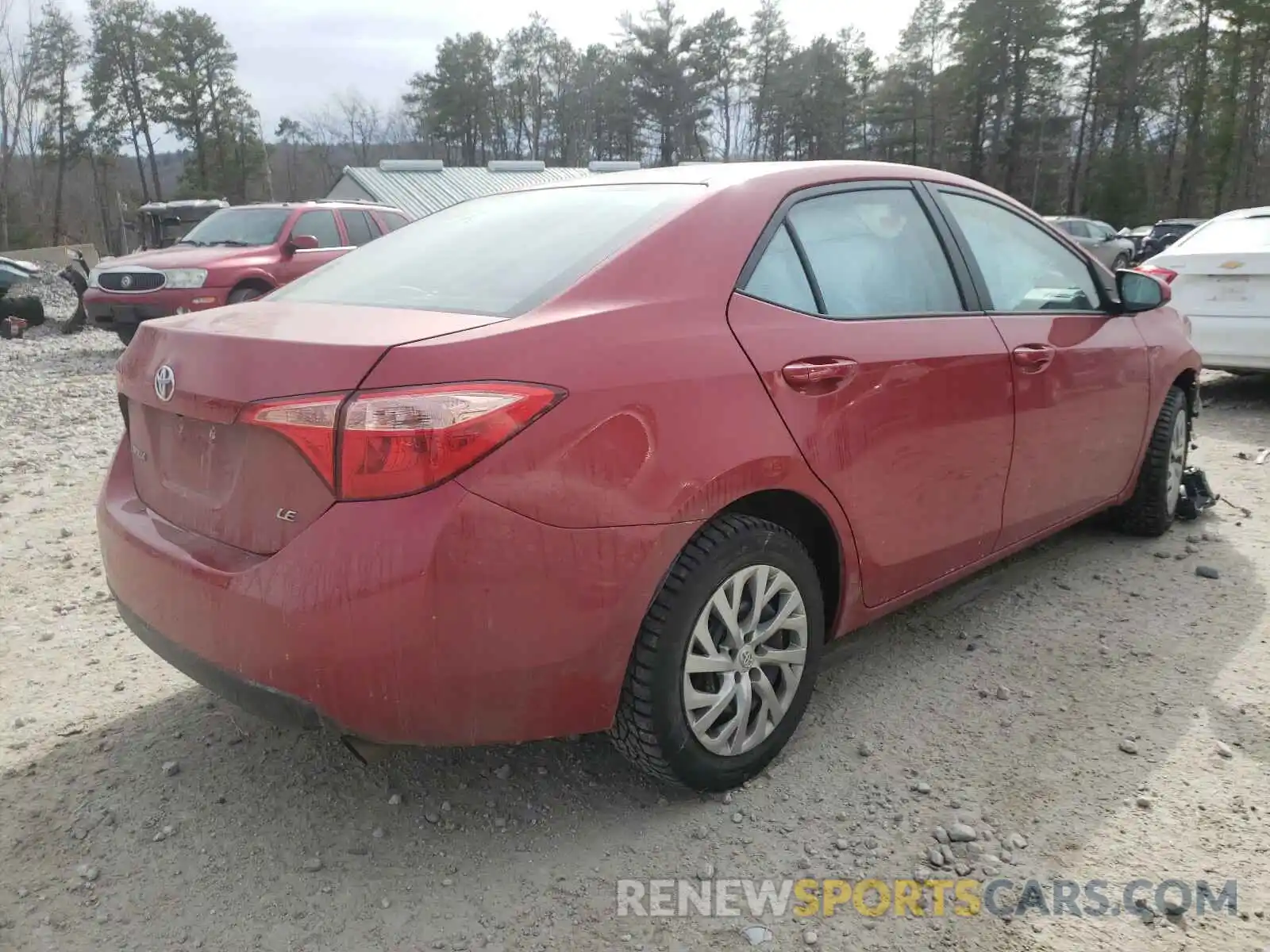 4 Photograph of a damaged car 2T1BURHE5KC184989 TOYOTA COROLLA 2019