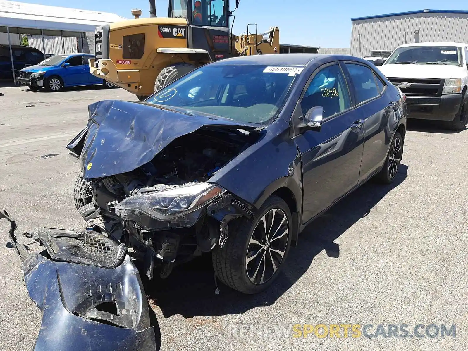 2 Photograph of a damaged car 2T1BURHE5KC186029 TOYOTA COROLLA 2019