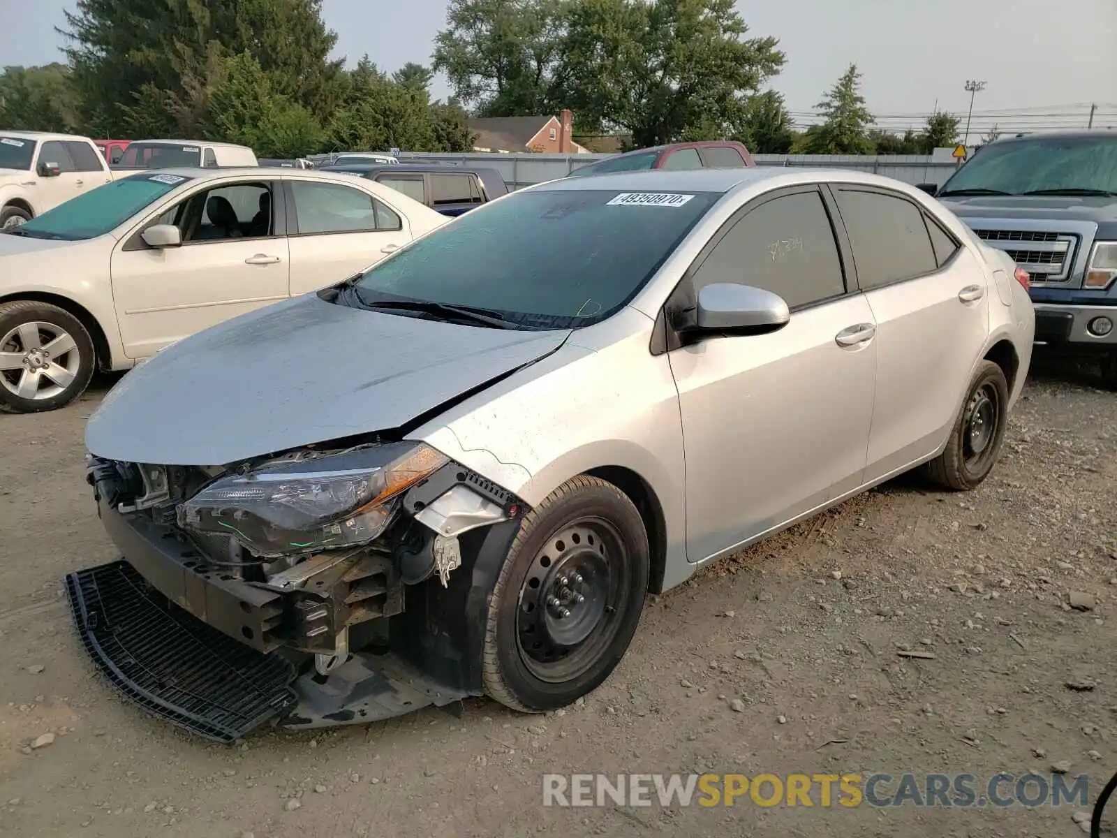 2 Photograph of a damaged car 2T1BURHE5KC187049 TOYOTA COROLLA 2019