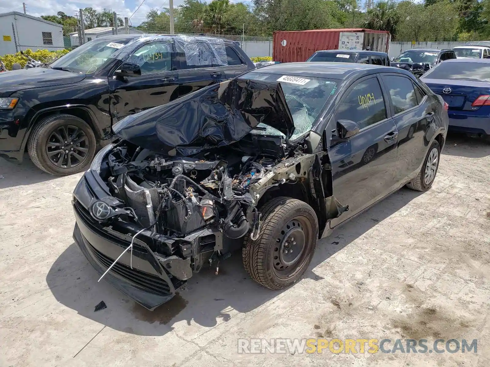 2 Photograph of a damaged car 2T1BURHE5KC187343 TOYOTA COROLLA 2019